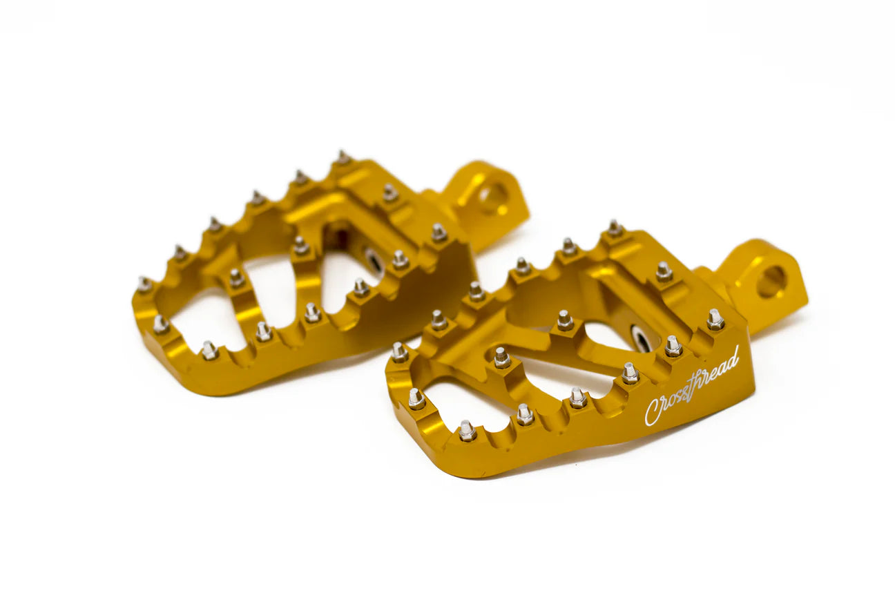 CROSS THREAD PEGS - Repose-pieds anodisé - Toutes Harley-Davidson - 10 couleurs