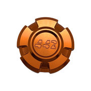 442 PARTS - Bouchon de réservoir Harley-Davidson - Orange Sportster / Dyna / Softail / Touring 97+