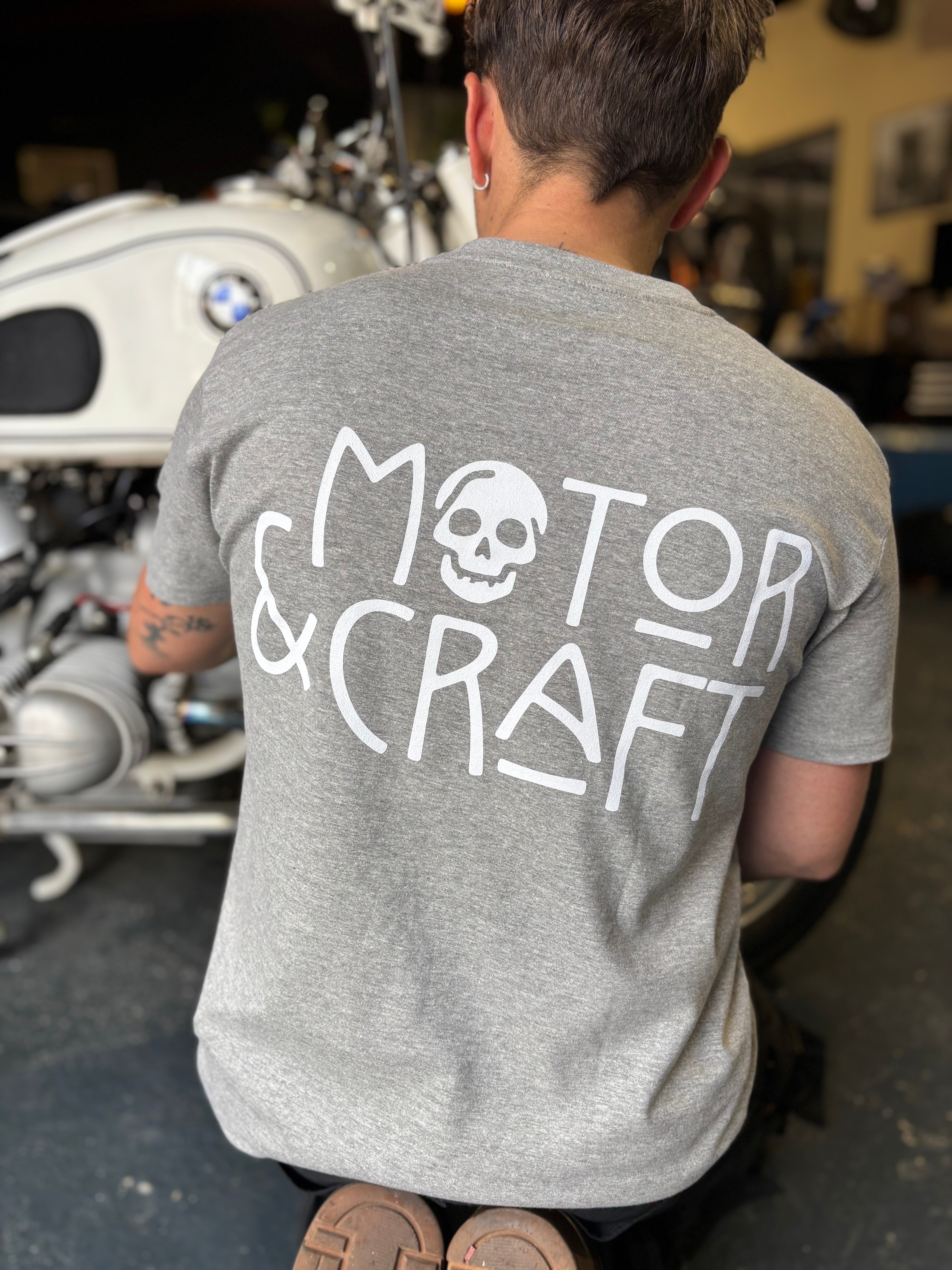 T-shirt 442 "motor & craft" grey