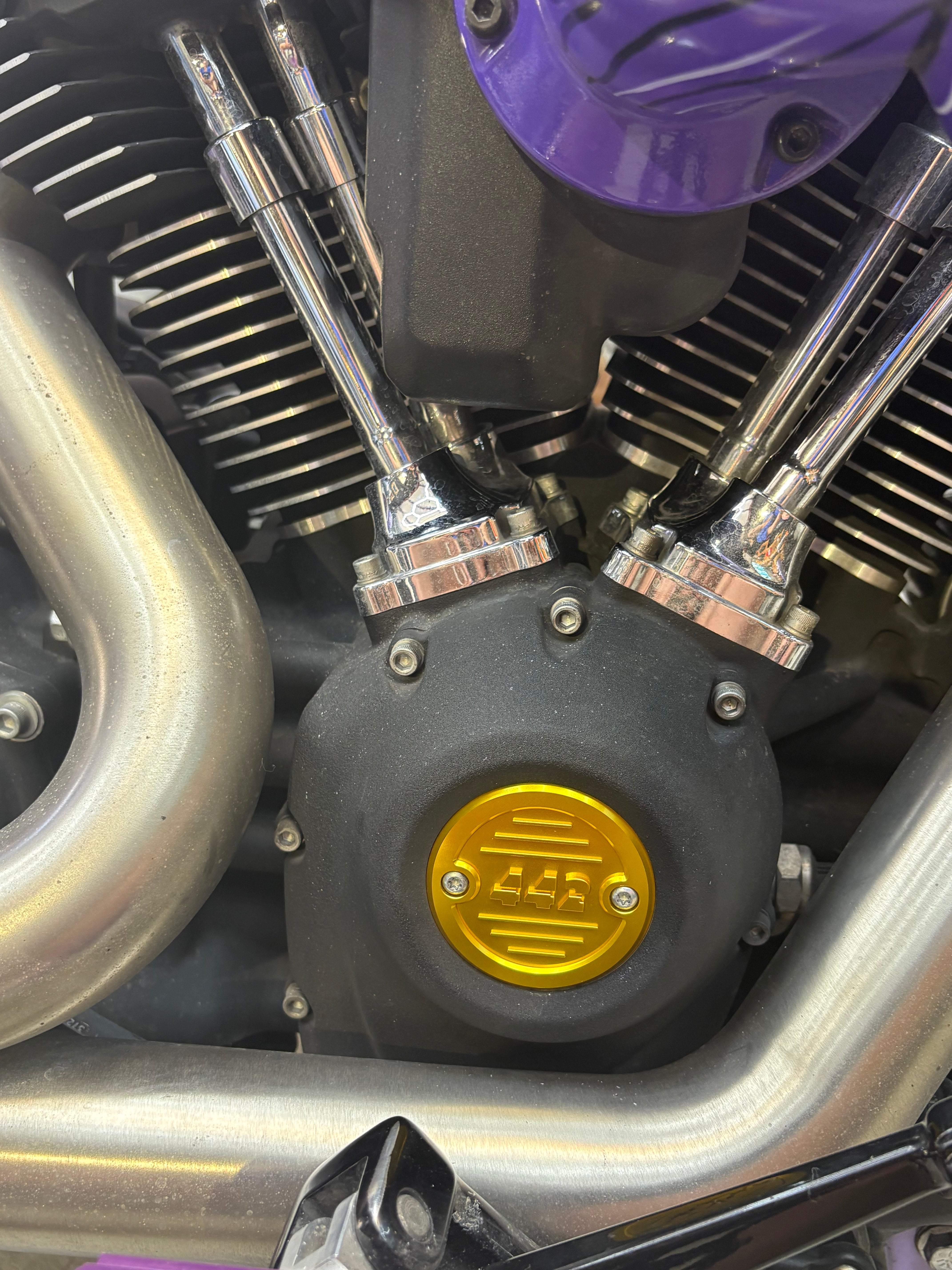 442 Parts - Cache allumage Or – Softail M8 Gen 1