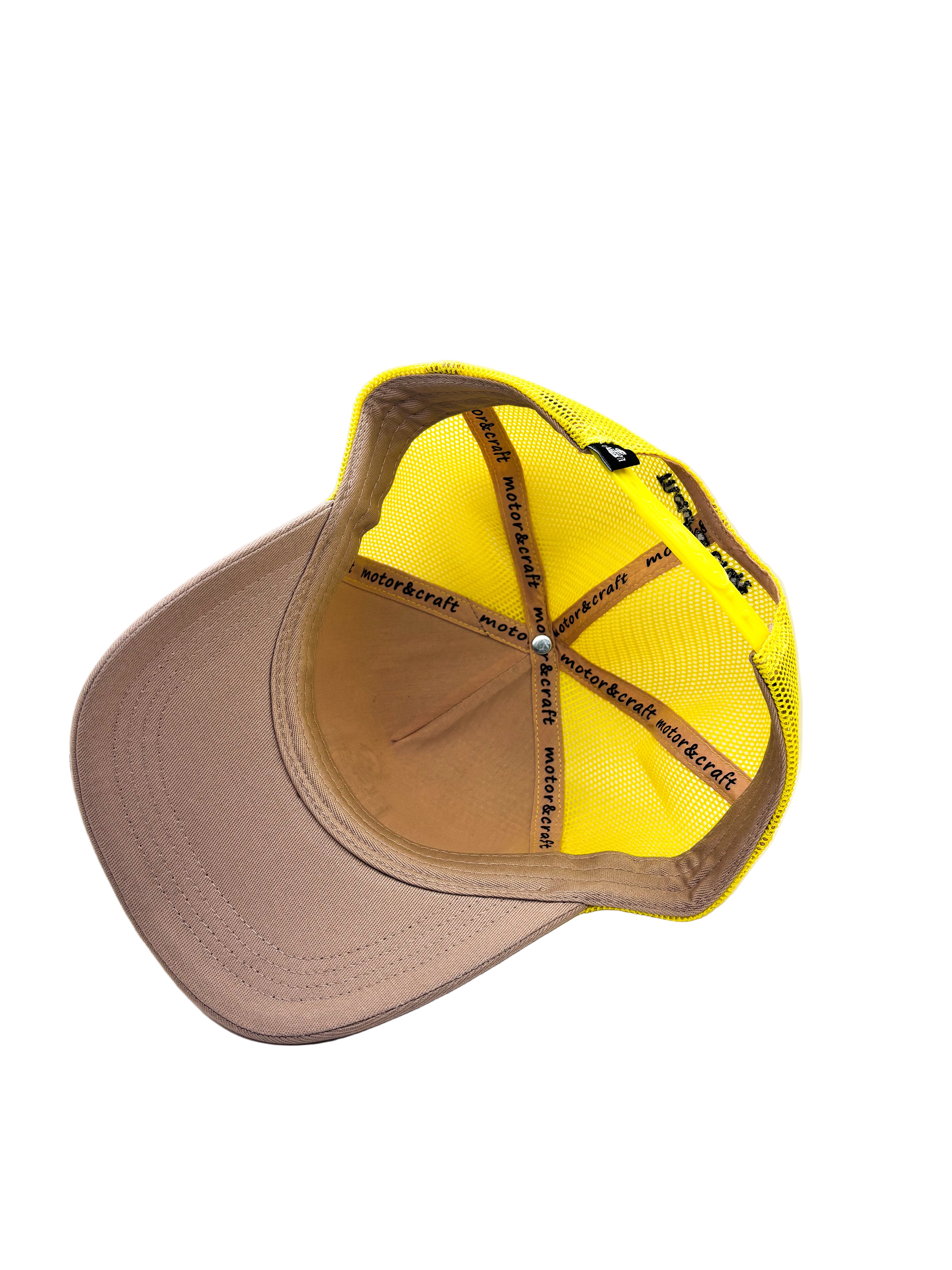 CASQUETTE TRUCKER JAUNE 442 Motor & Craft