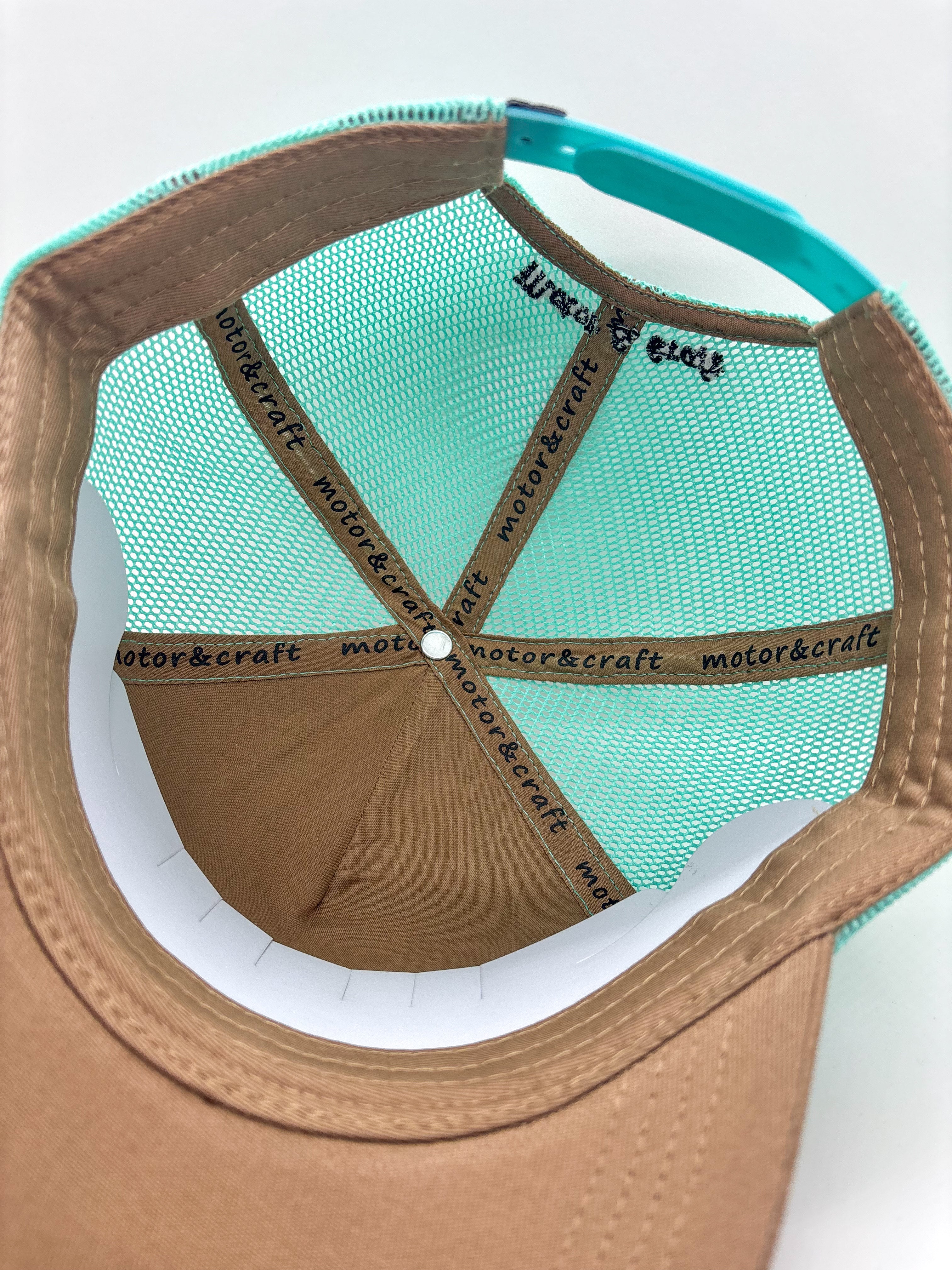 CASQUETTE TRUCKER TURQUOISE 442 Motor & Craft