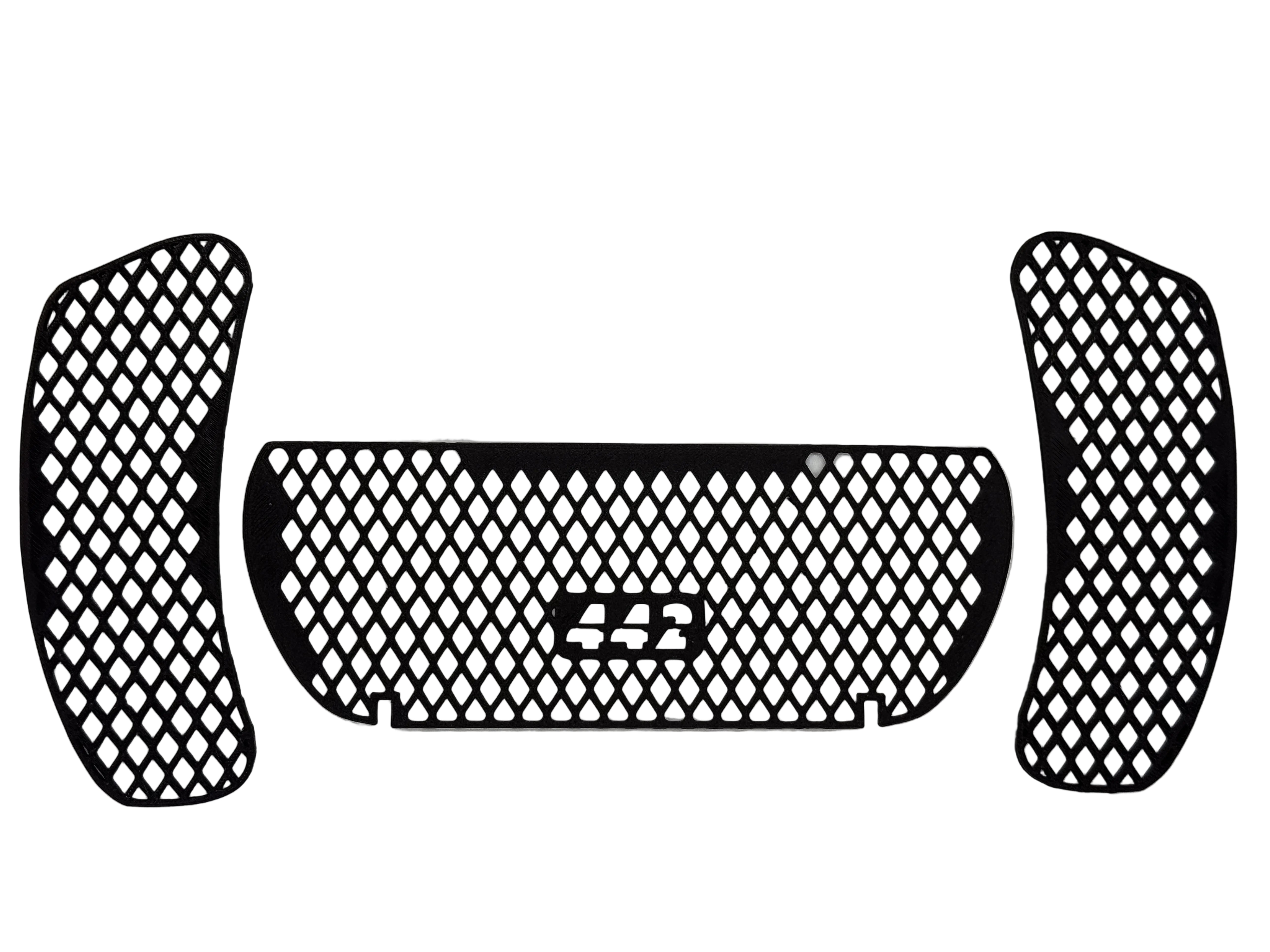 442 PARTS - Grilles de fairing pour Low rider st 22+ - Noir / gris clair