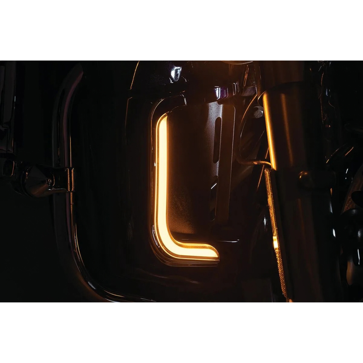 KURYAKYN - Éclairages de Bas de Carénage LED Tracer Chrome - Touring 06-13