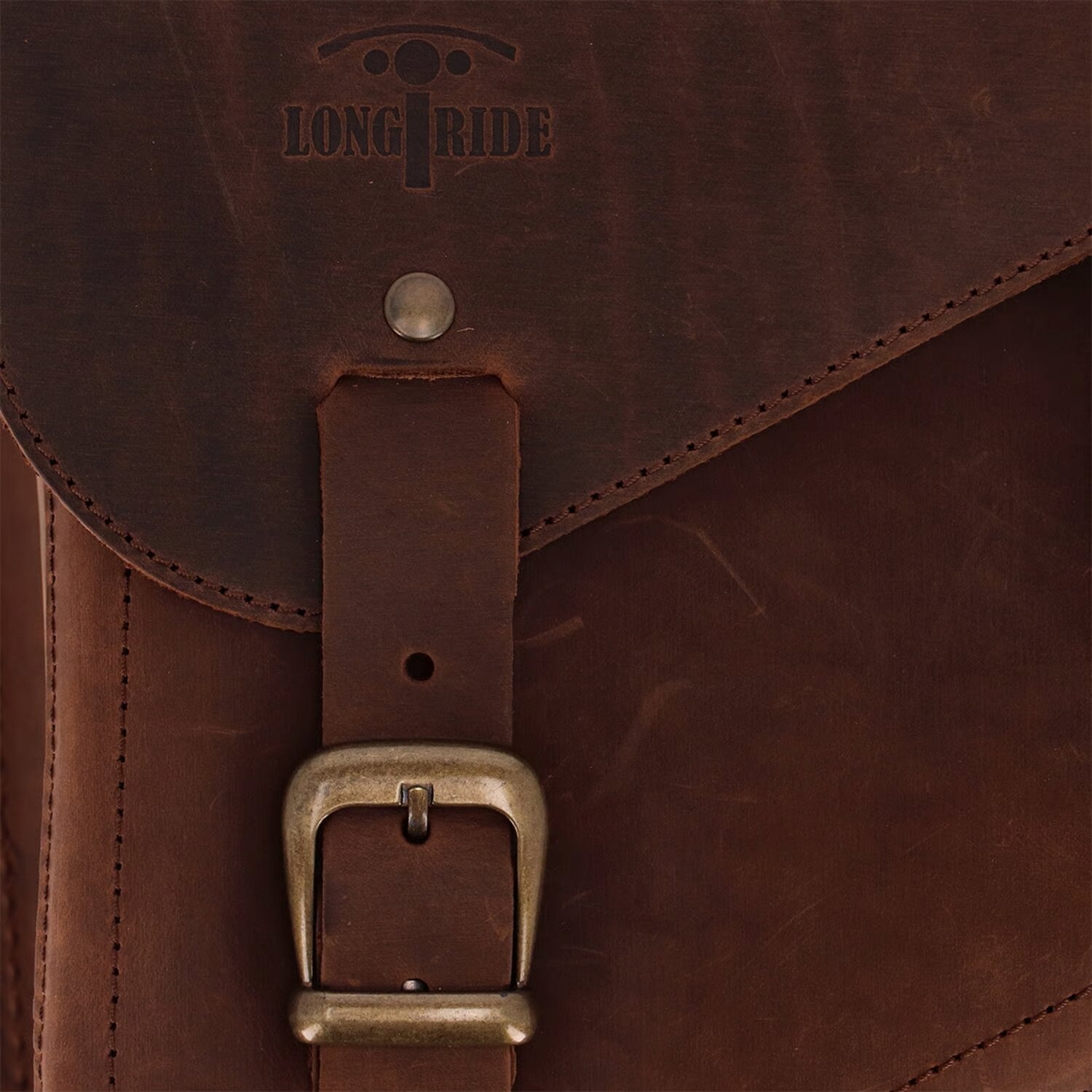 LONGRIDE - Sacoche de bras oscillant - Softail 84-17 - Marron