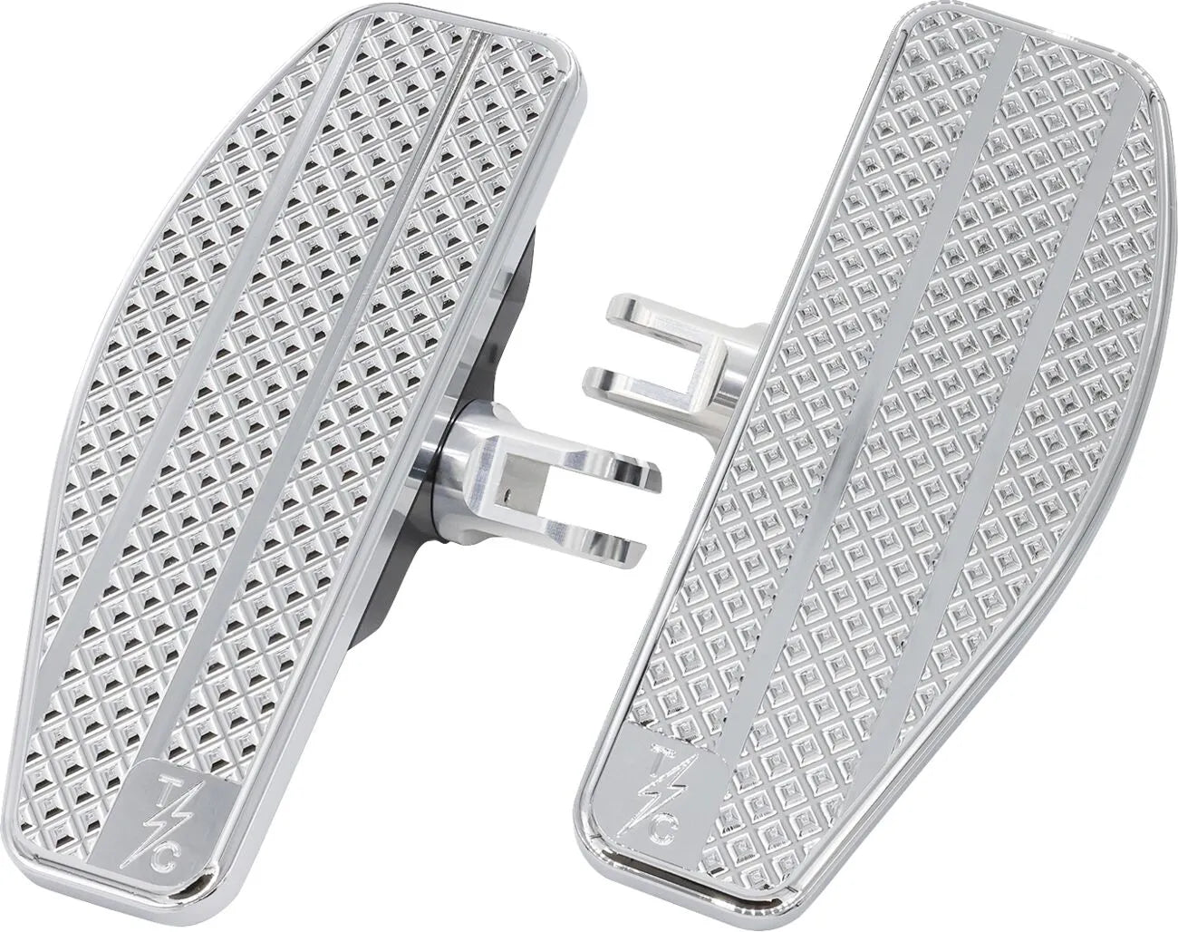 THRASHIN SUPPLY Mini Marchepieds - Sportster/Dyna/Fxr / Softail M8 - Chrome / Noir