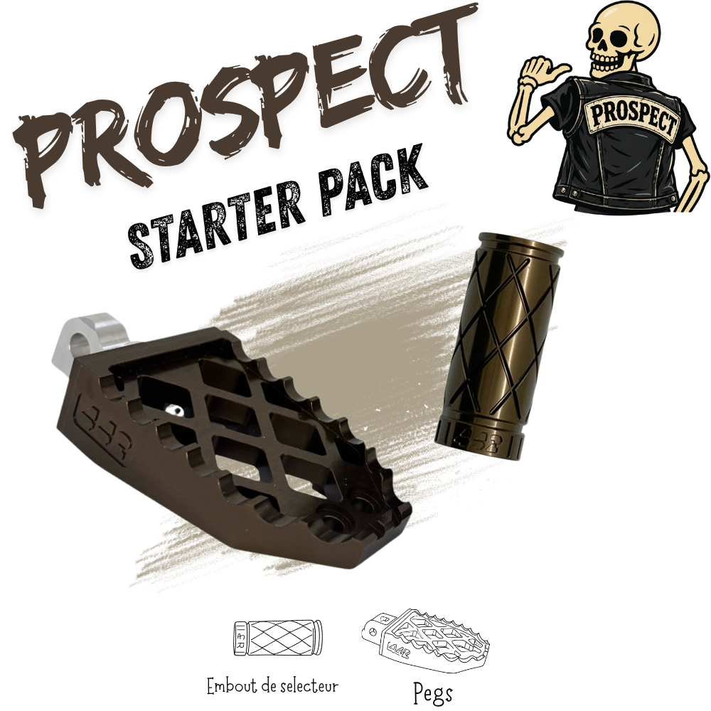 442 Parts - STARTER PACK - PROSPECT - Pegs et embout de sélecteur