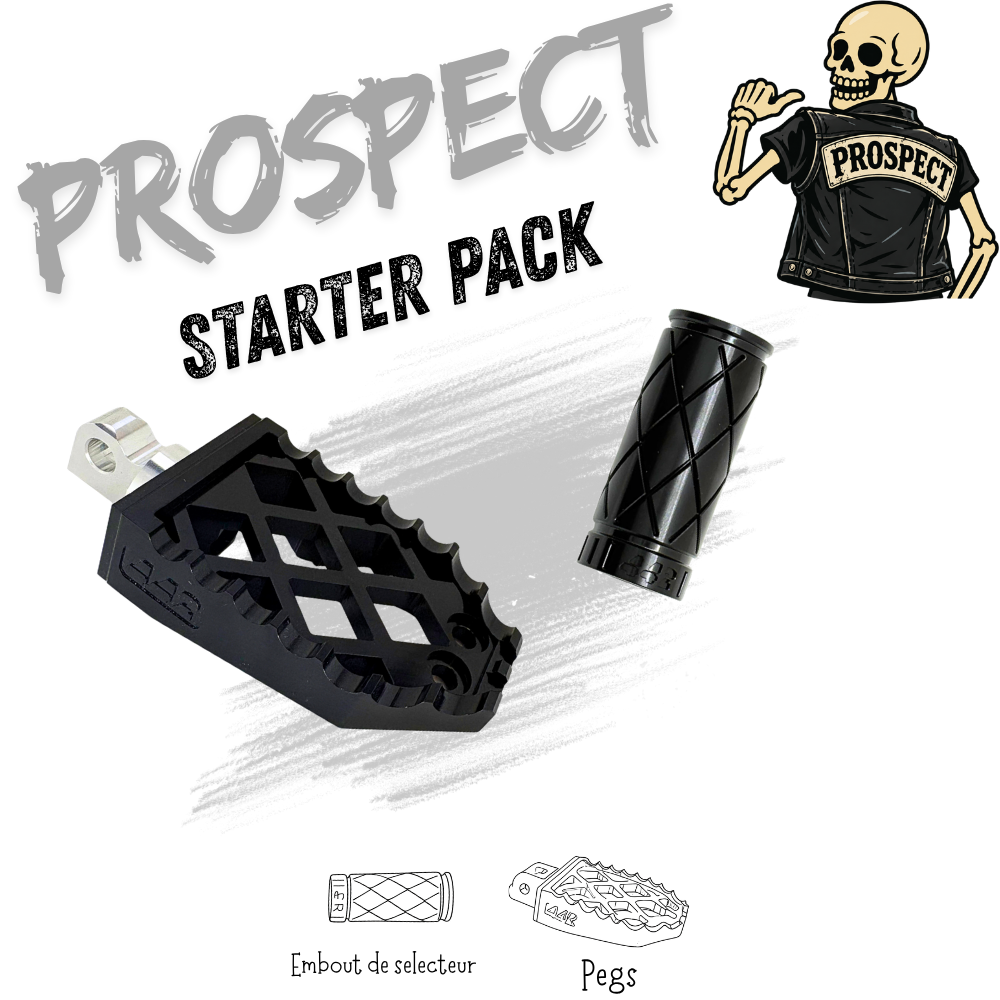 442 Parts - STARTER PACK - PROSPECT - Pegs et embout de sélecteur