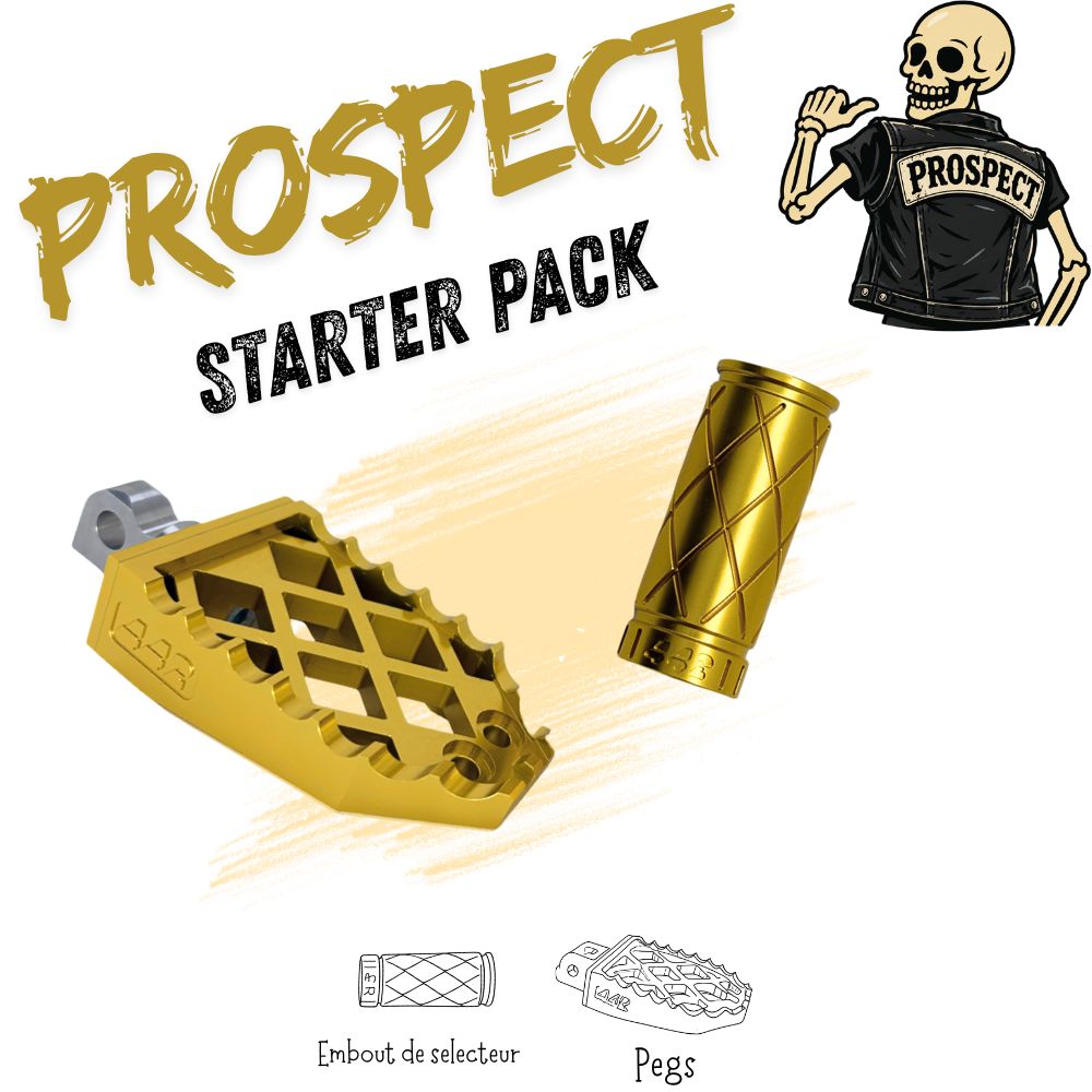 442 Parts - STARTER PACK - PROSPECT - Pegs et embout de sélecteur