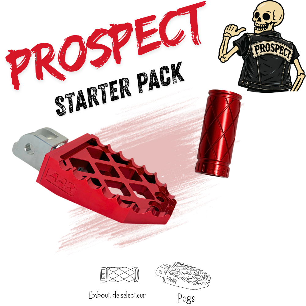 442 Parts - STARTER PACK - PROSPECT - Pegs et embout de sélecteur