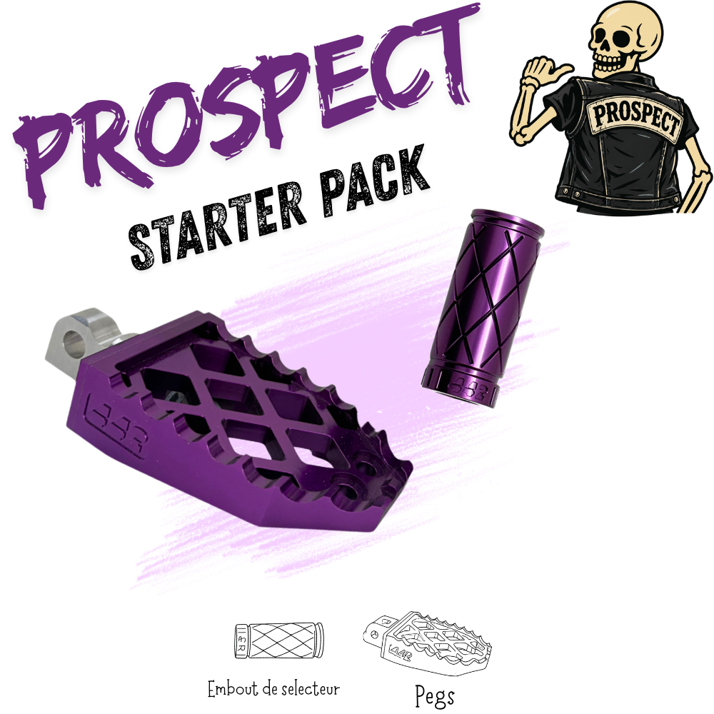 442 Parts - STARTER PACK - PROSPECT - Pegs et embout de sélecteur