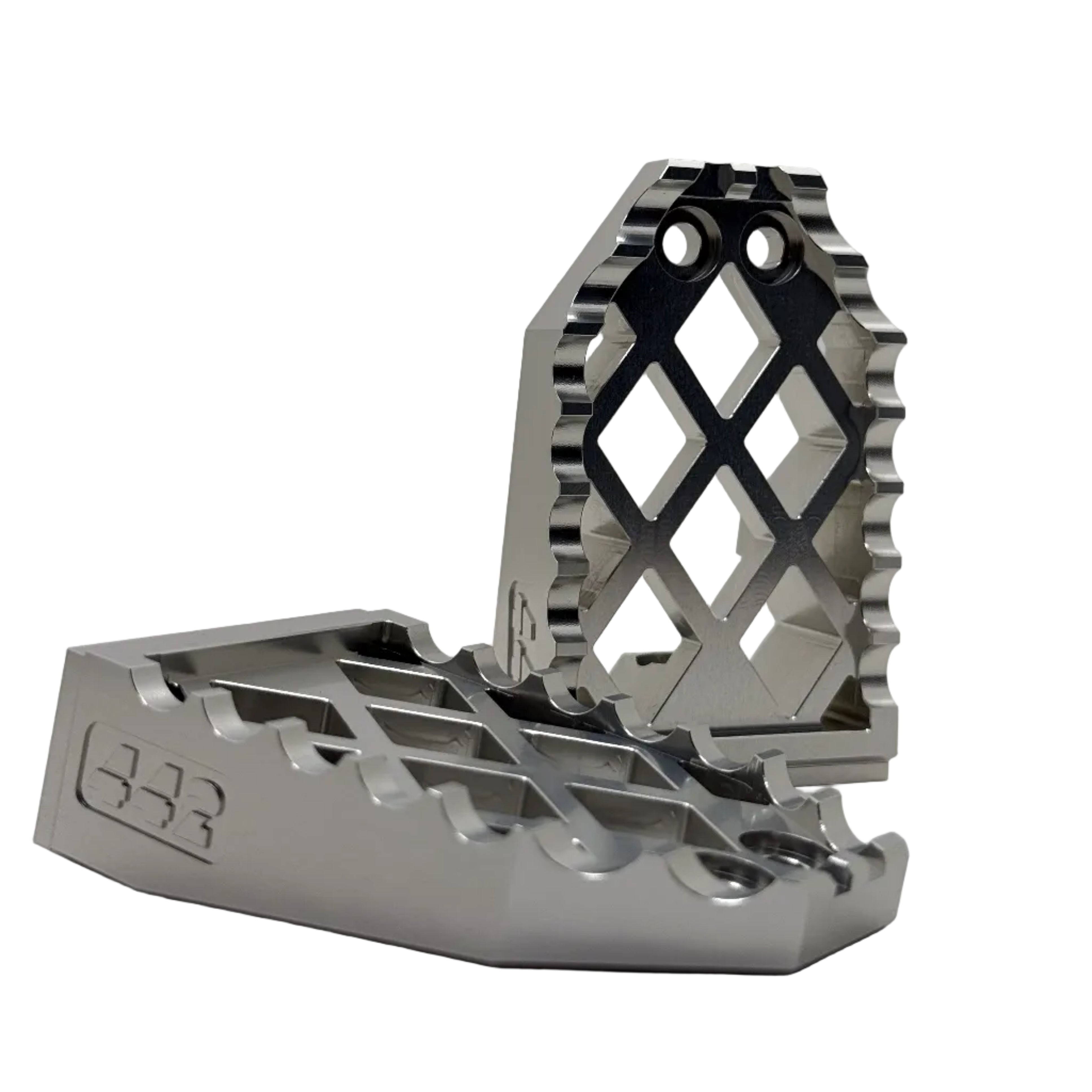 442 PARTS - Repose-pieds ALU avec sliders - Toutes Harley-Davidson