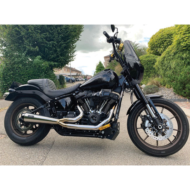 MALPARIDOS - M8 Softail 18-24 - Euro 4/5 approved 2-in-1 exhaust system - Black / Brushed / Polished / Titanium