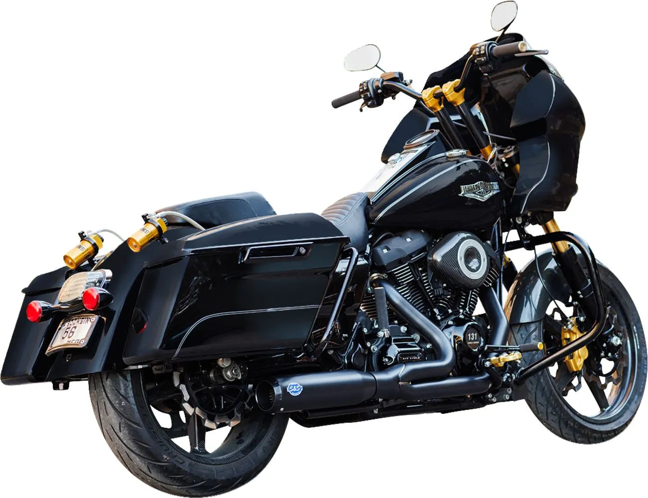 S&S - Qualifier 2-into-1 Exhaust - Touring 17-25 - Brushed or Black