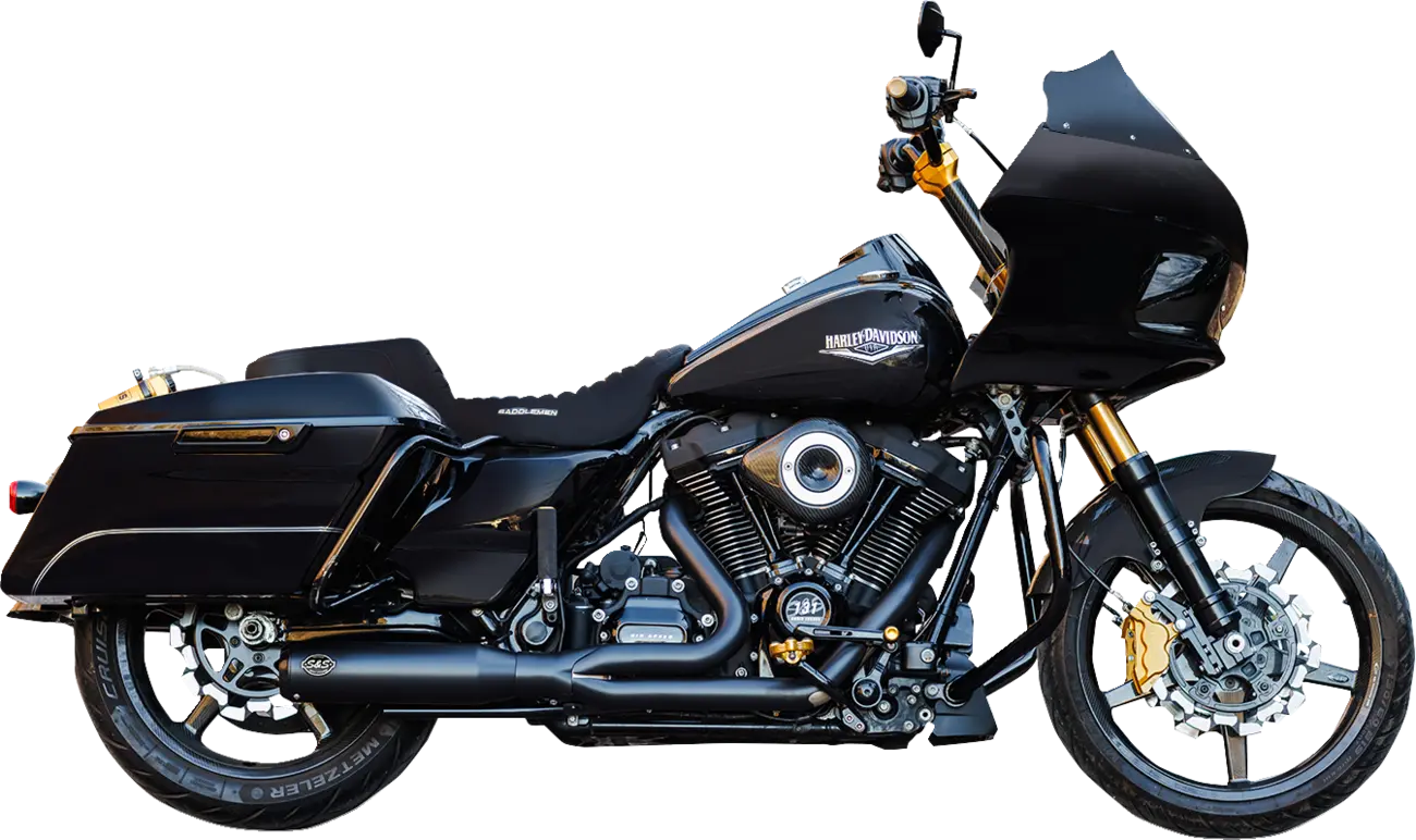 S&S - Qualifier 2-into-1 Exhaust - Touring 17-25 - Brushed or Black