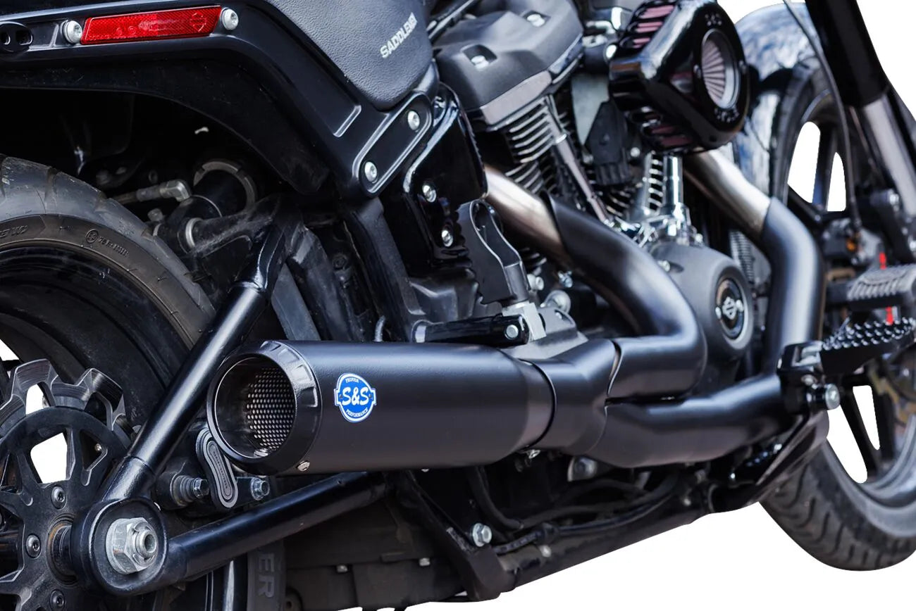 S&S - Echappement Qualifier 2 en 1 - Softail M8 18+ - Noir ou brossé