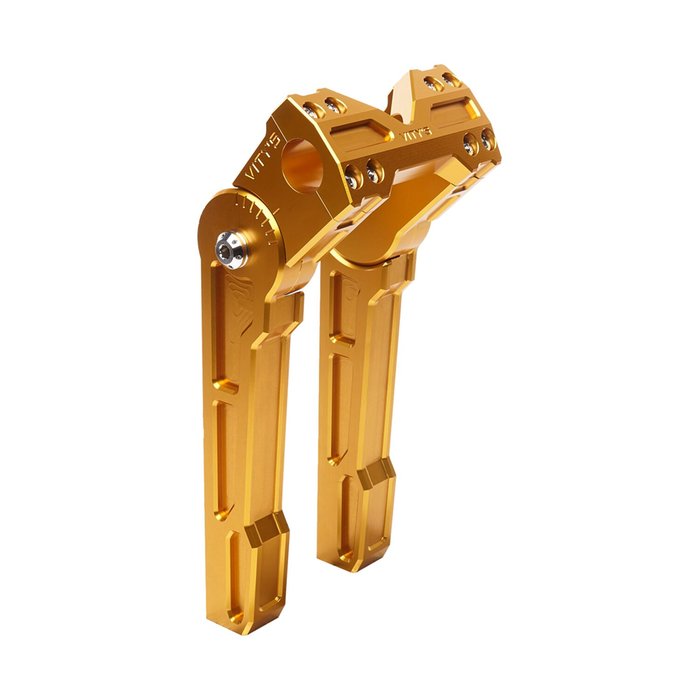 VITY'S - Riser ajustable 8"/10" - Or anodisé - Ø 1"