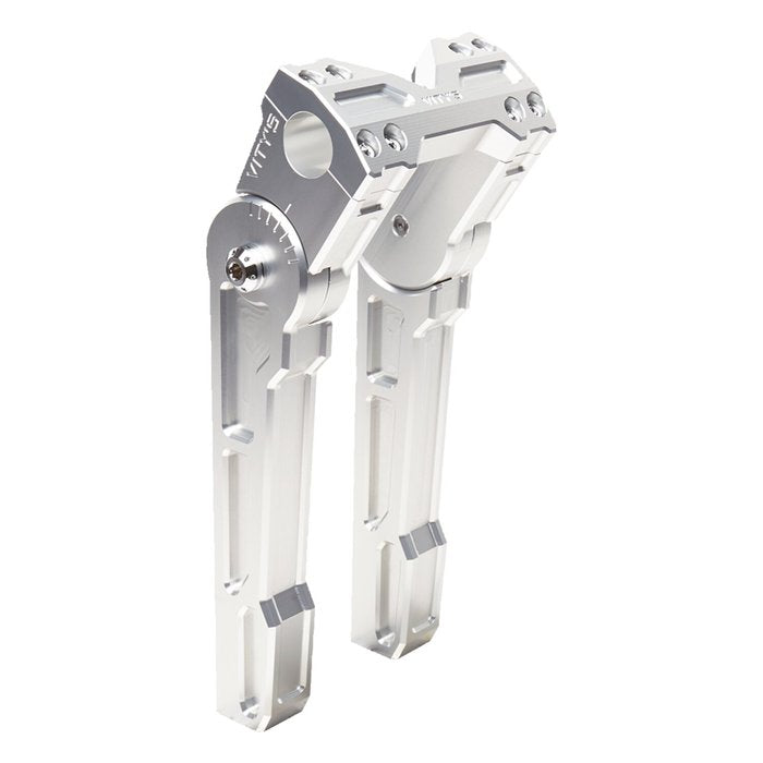 VITY'S - Adjustable Riser 8"/10" - Anodized Silver - Ø 1"