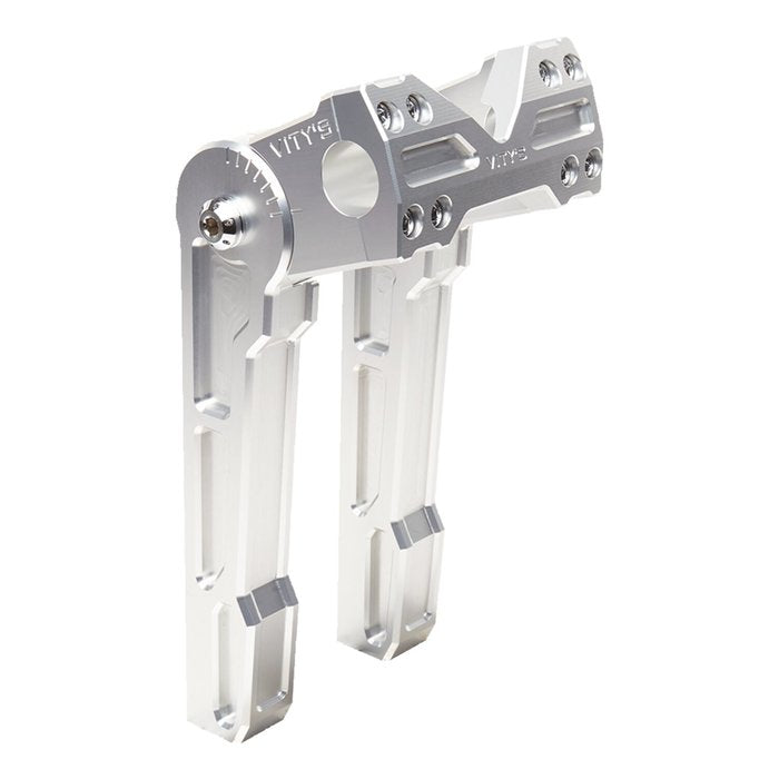 VITY'S - Riser ajustable 8"/10" - Argent anodisé - Ø 1"