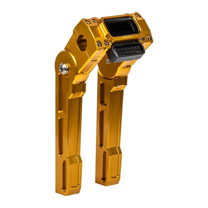 VITY'S - Riser ajustable - 8"/10" - Or anodisé - Ø 1" - Softail m8