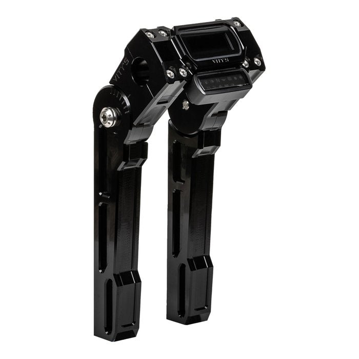 VITY'S - Riser ajustable - 8"/10" - Noir anodisé - Ø 1" - Softail m8