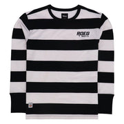 ROEG - Tee-shirt manche longue - Raillé noir et blanc