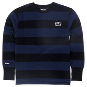 ROEG - Tee-shirt manche longue - Raillé noir et bleu