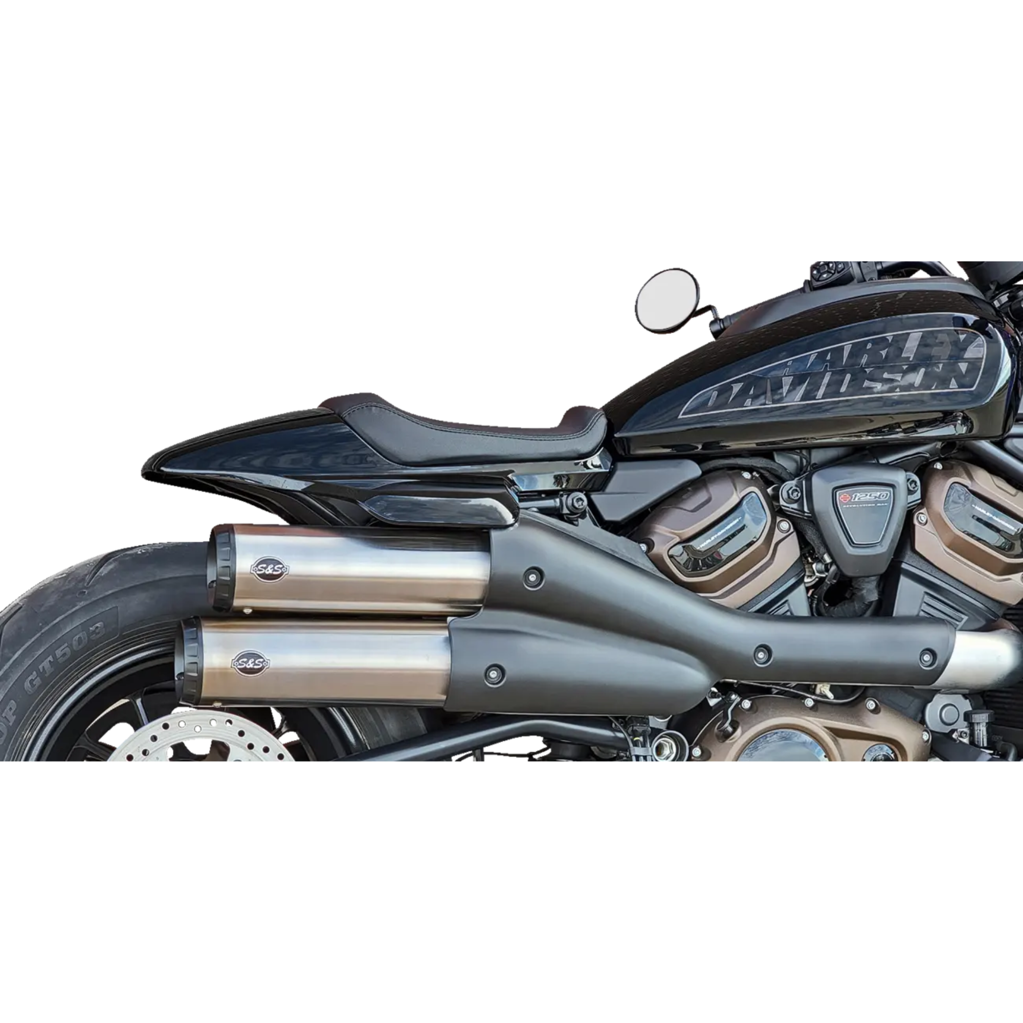 S&S - Silencieux Grand National 4" - Sportster RH1250S 21-26 - Inox Brossé