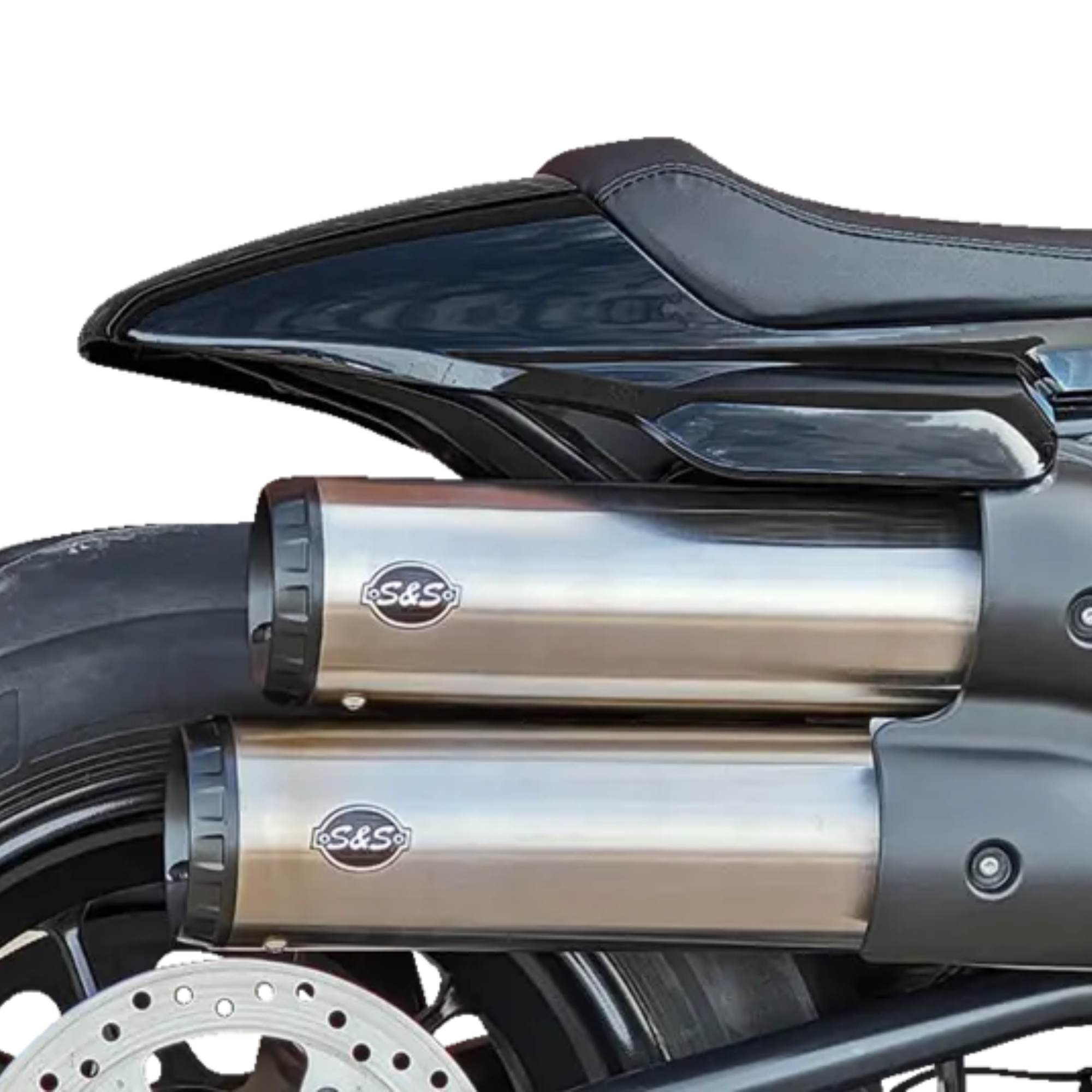 S&S - Silencieux Grand National 4" - Sportster RH1250S 21-26 - Inox Brossé