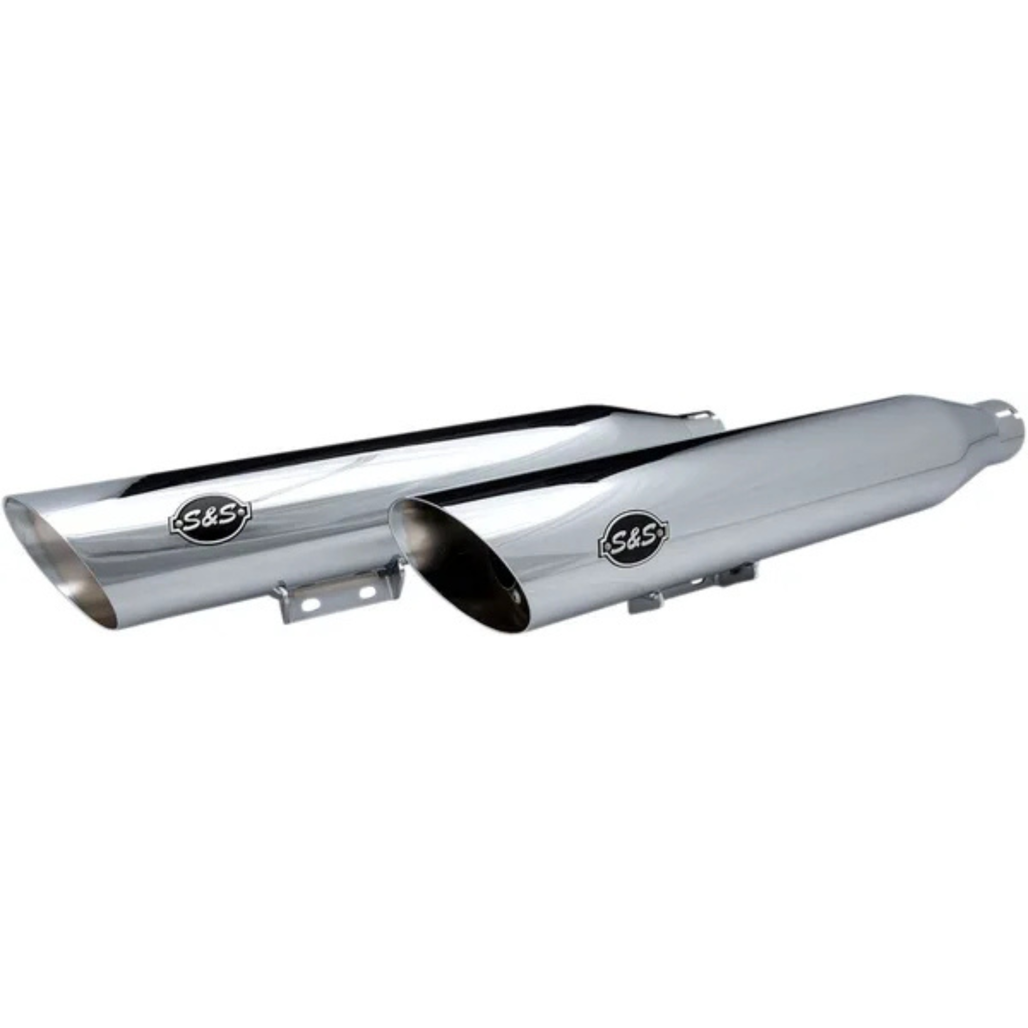 S&S - Silencieux Slash cut - Softail Deluxe & Heritage 18-24 - Chrome