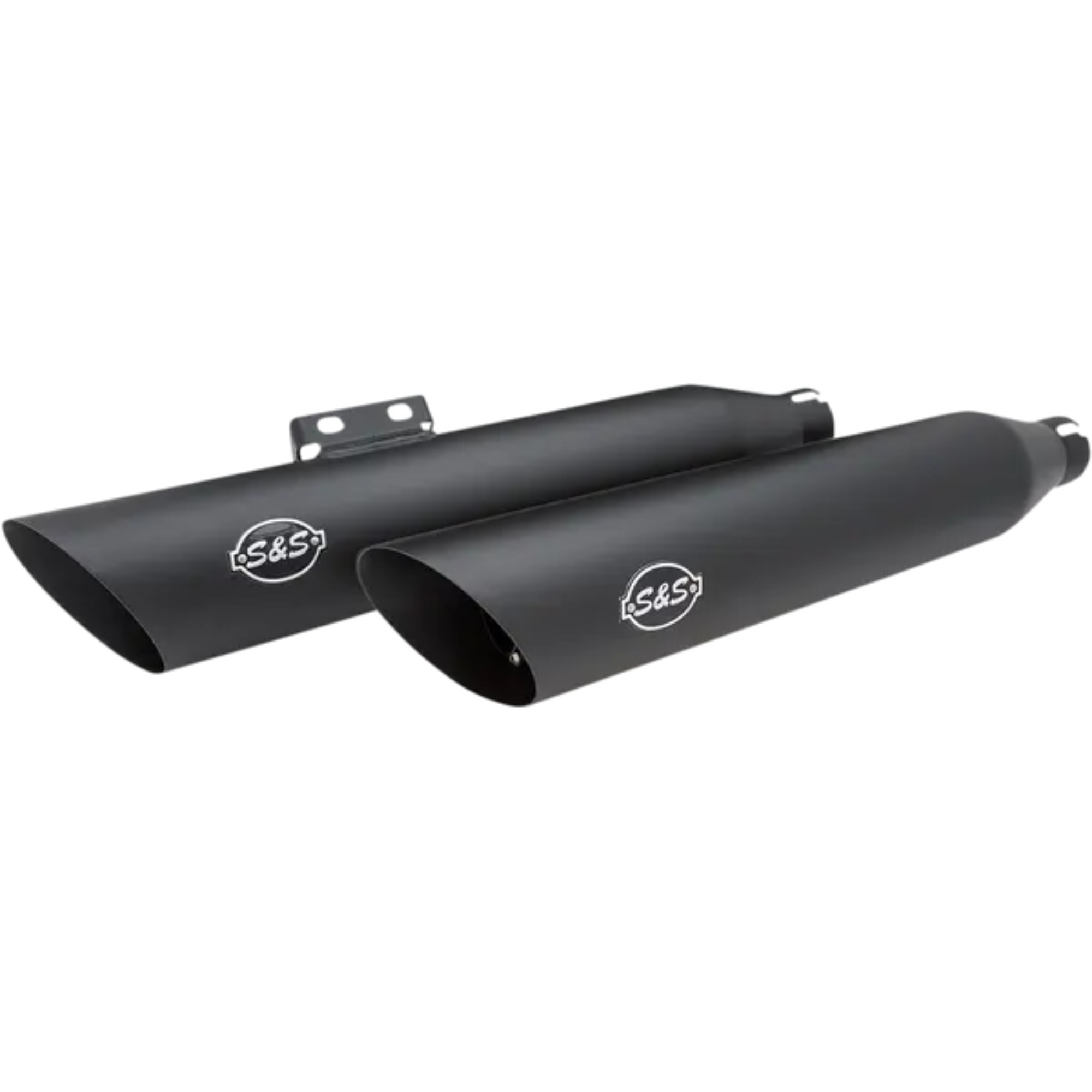 S&S - Silencieux Slash cut avec catalyseur non homologué - Softail M8 - Noir