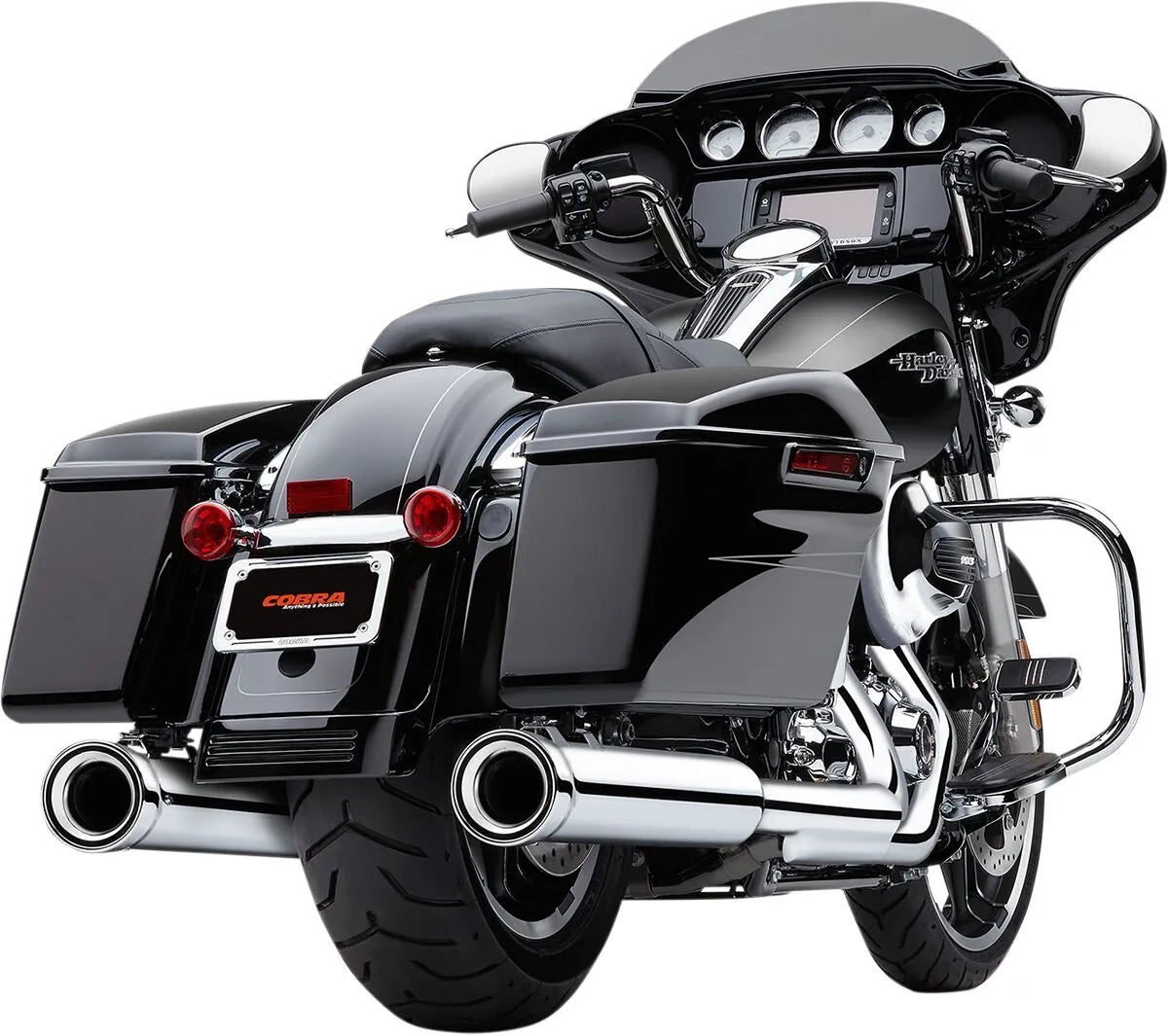 COBRA - NH Series Slip-On Mufflers - Touring 95-16 - Black or Chrome