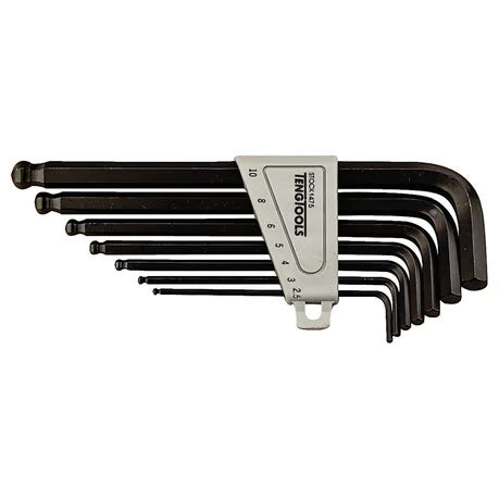 TENGTOOLS - Set de clefs allen - Taille Us / Inch