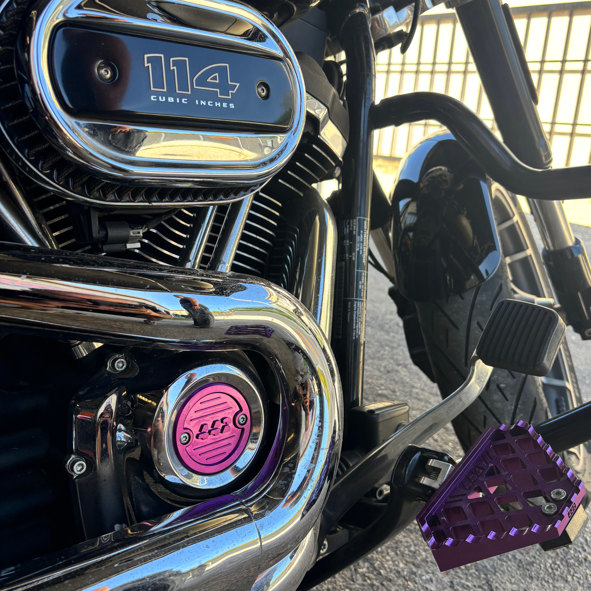 442 Parts - Purple Ignition Cover - Softail M8 Gen 1