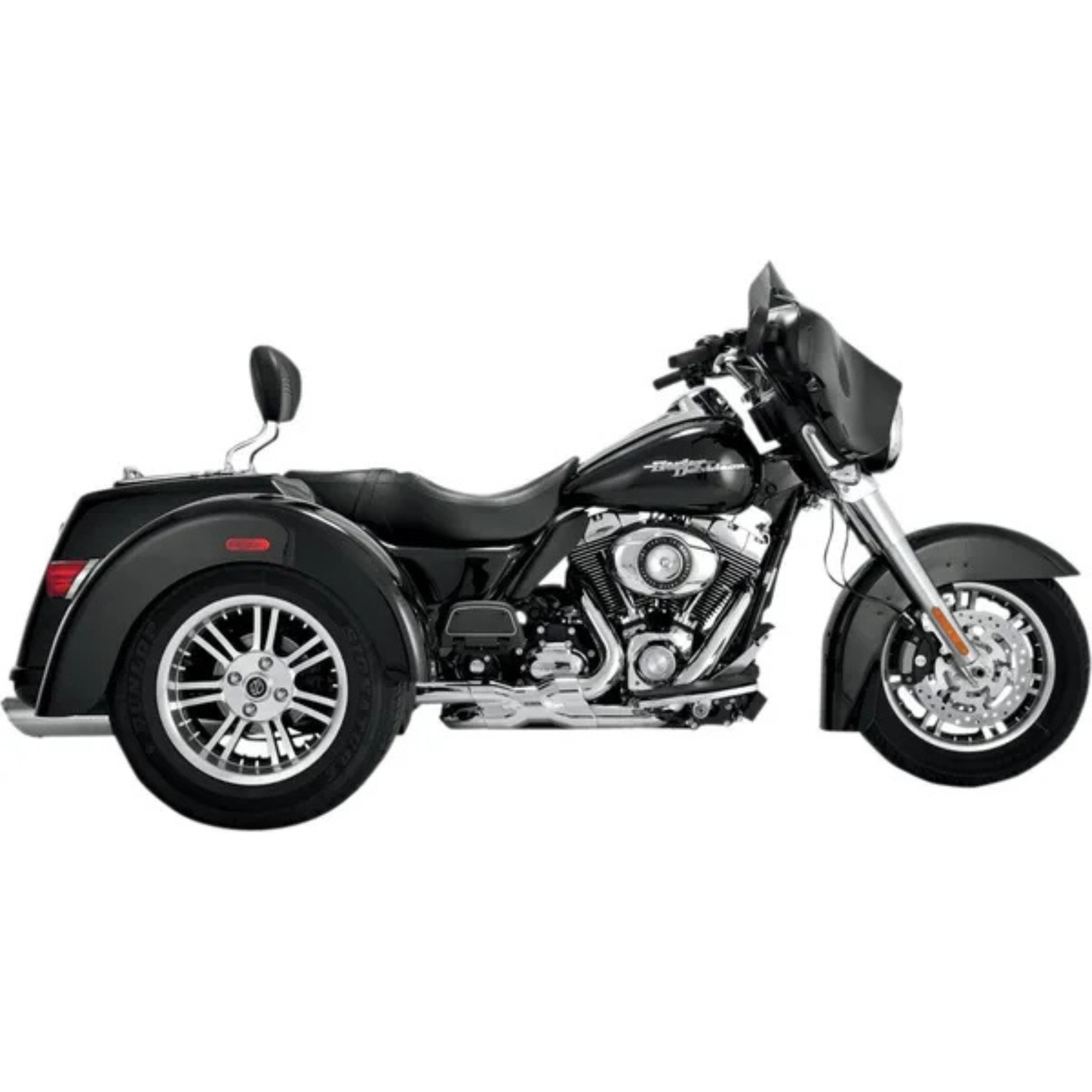 VANCE & HINES - Adaptateur de collecteur d'échappement Power Duals PCX- Trike 09-16 - Chrome
