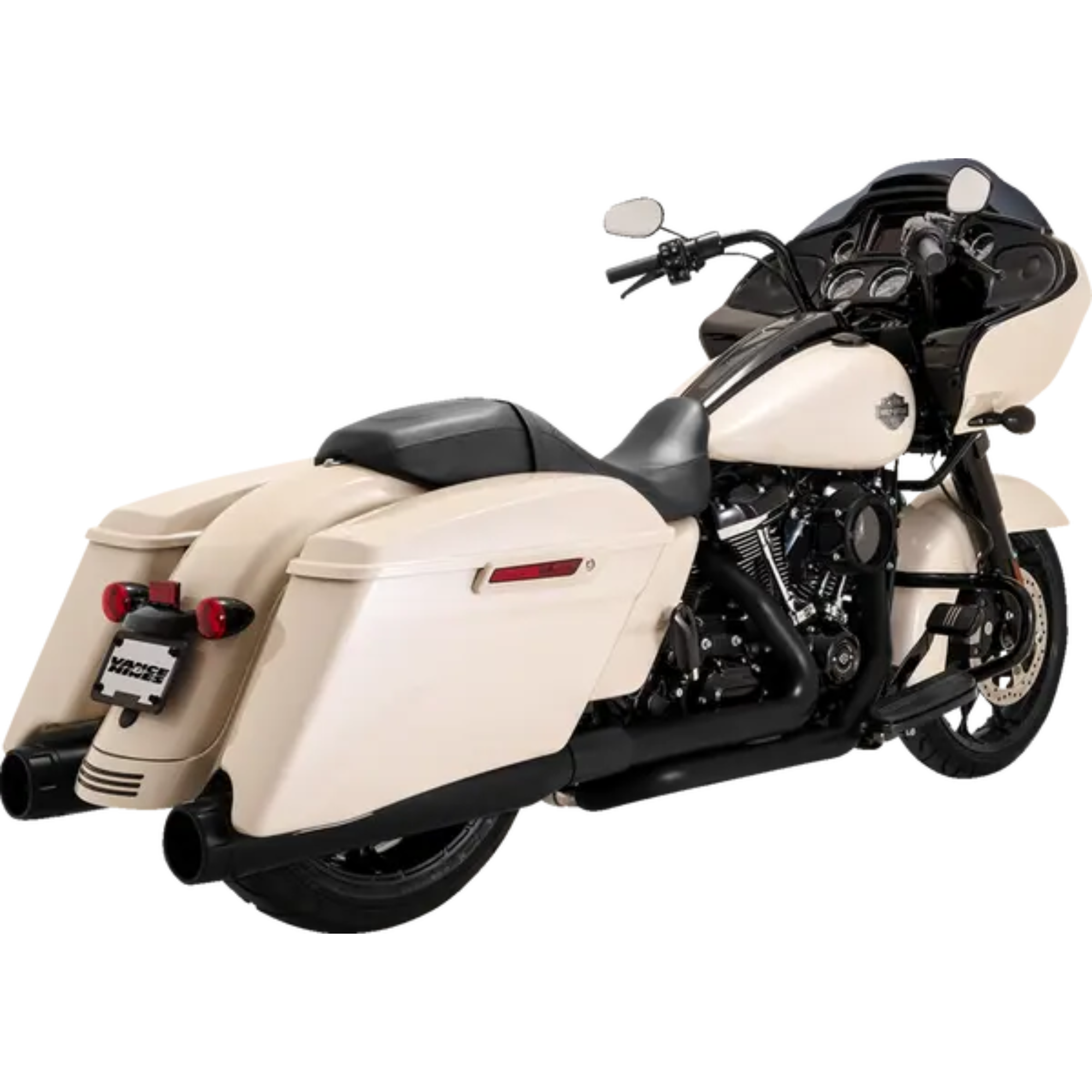 VANCE & HINES - Collecteur d'échappement Dresser Duals PCX - Touring M8 17+ - Chrome ou Noir