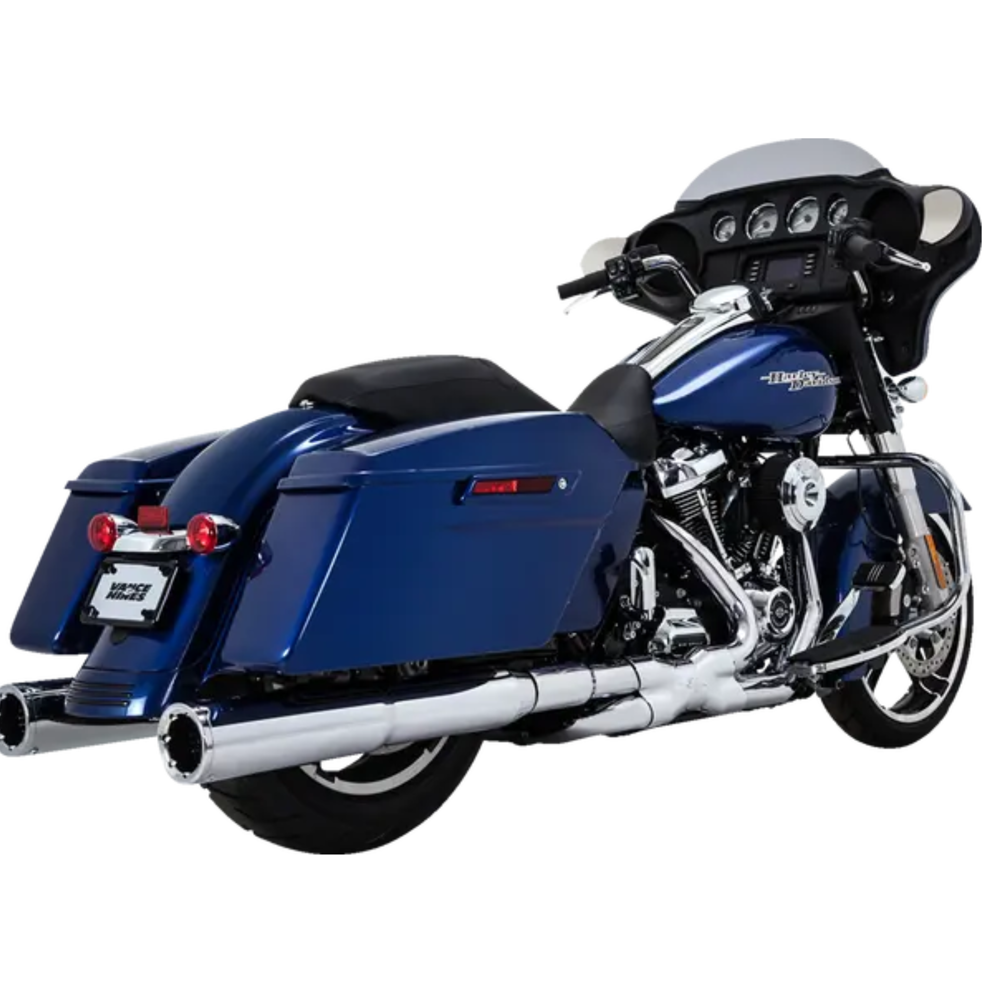 VANCE & HINES - Collecteur d'échappement Power Duals PCX - Touring 17+ - Chrome ou Noir