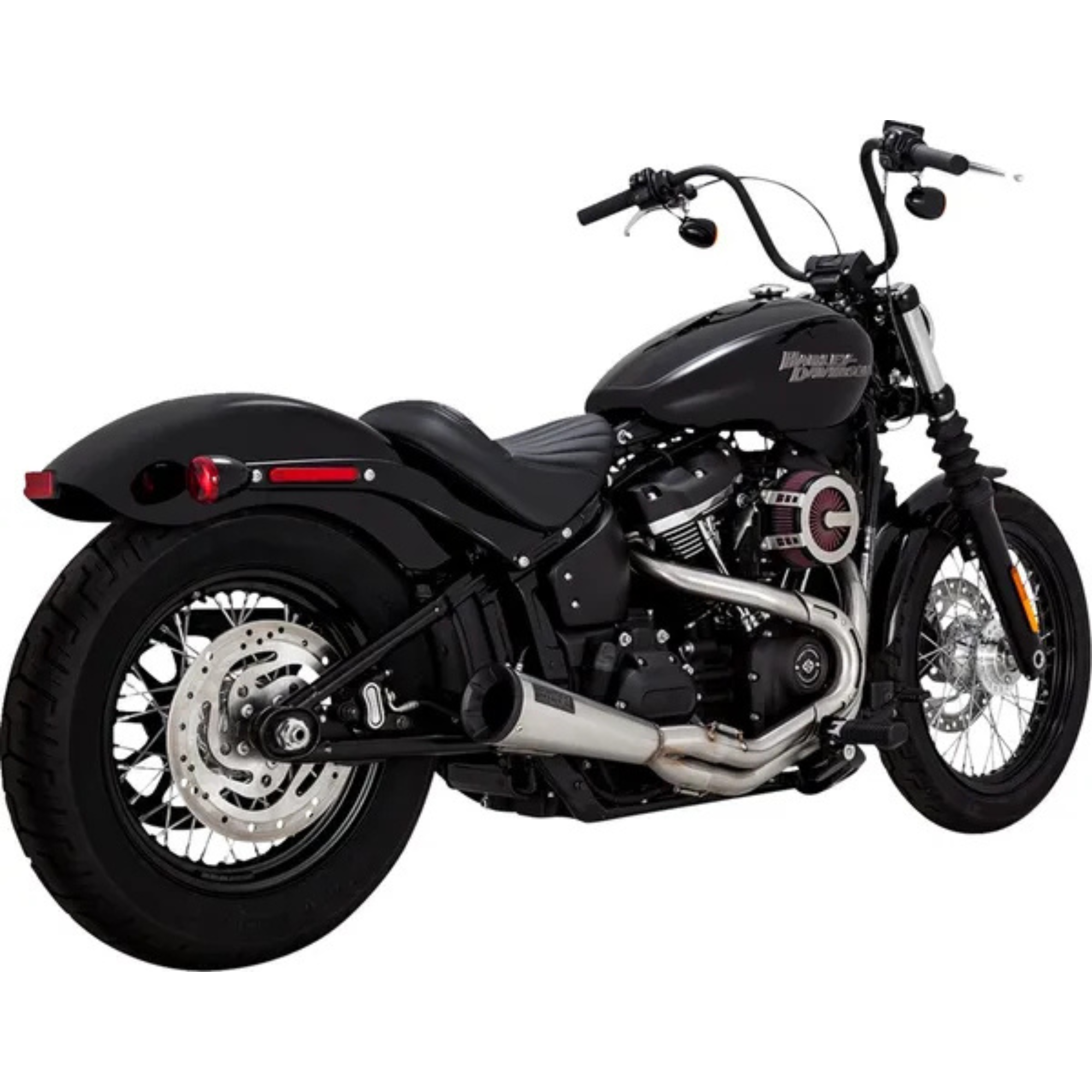 VANCE & HINES - Echappement 2-en-1 Upsweep - Softail 18-24 - Inox brossé