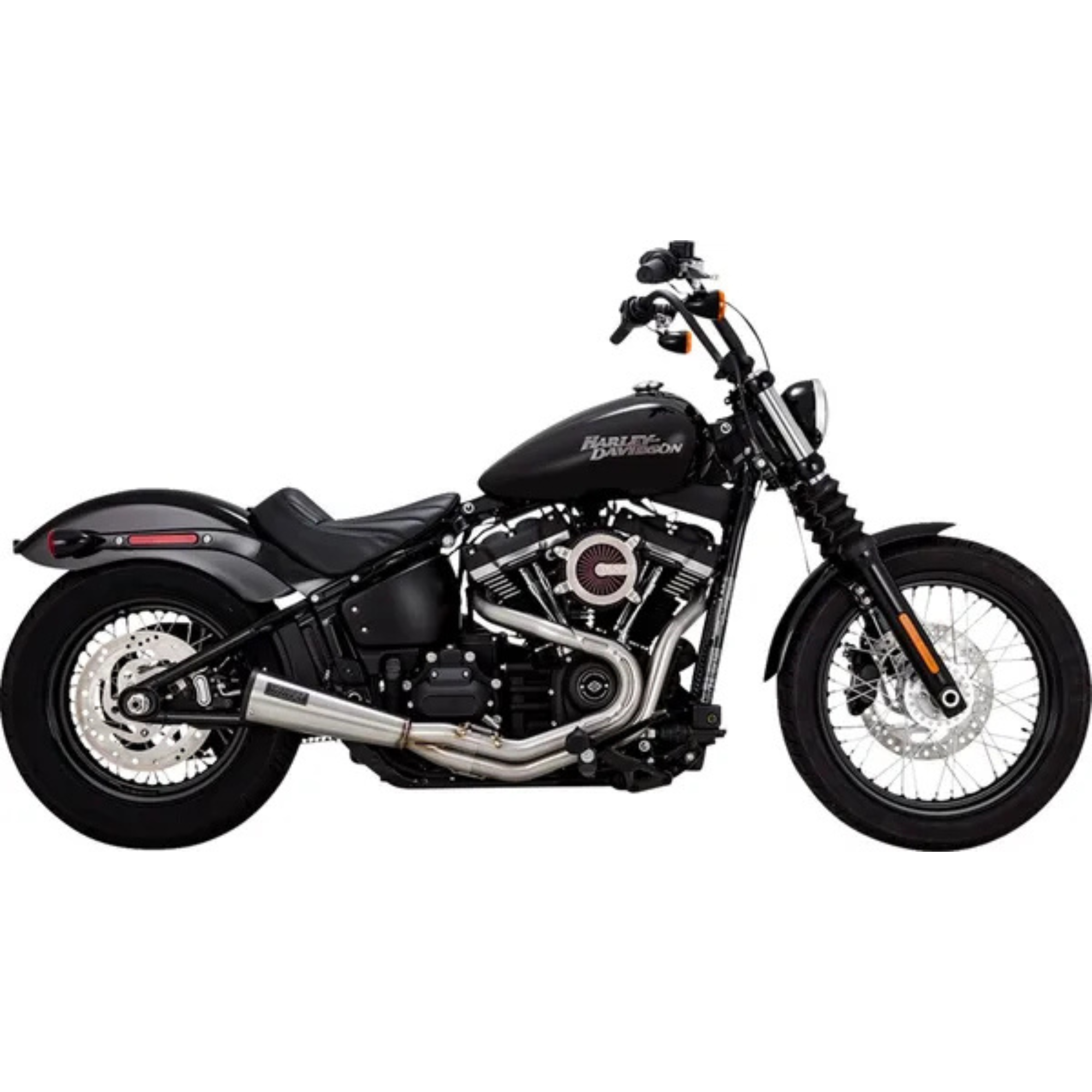 VANCE & HINES - Echappement 2-en-1 Upsweep - Softail 18-24 - Inox brossé