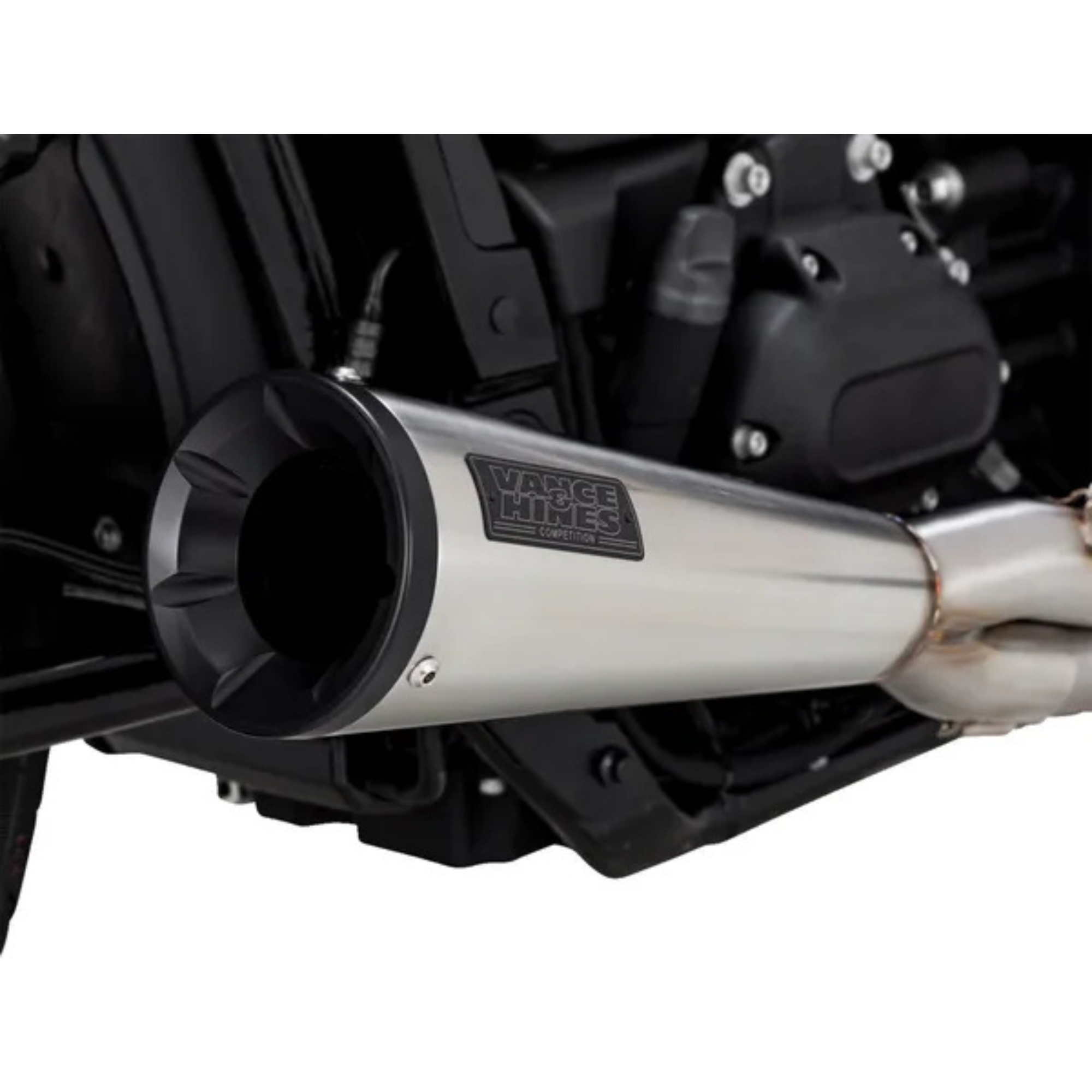 VANCE & HINES - Echappement 2-en-1 Upsweep - Softail 18-24 - Inox brossé