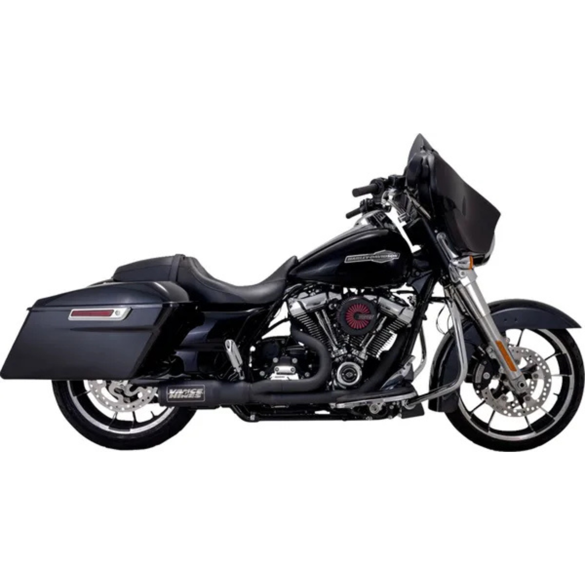 VANCE & HINES - Echappement 2 en 1 High Output PCX - Touring 17-24 - Inox Brossé ou Noir