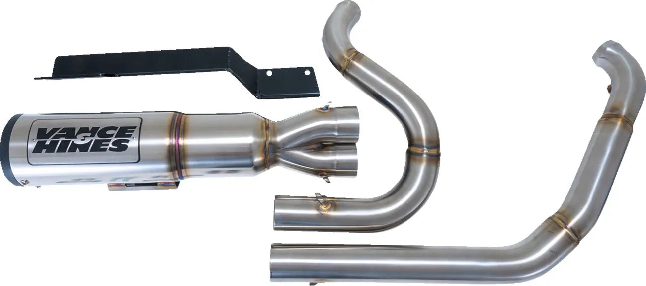 VANCE & HINES - Echappement 2 en 1 High Output PCX - Touring 17-24 - Inox Brossé ou Noir