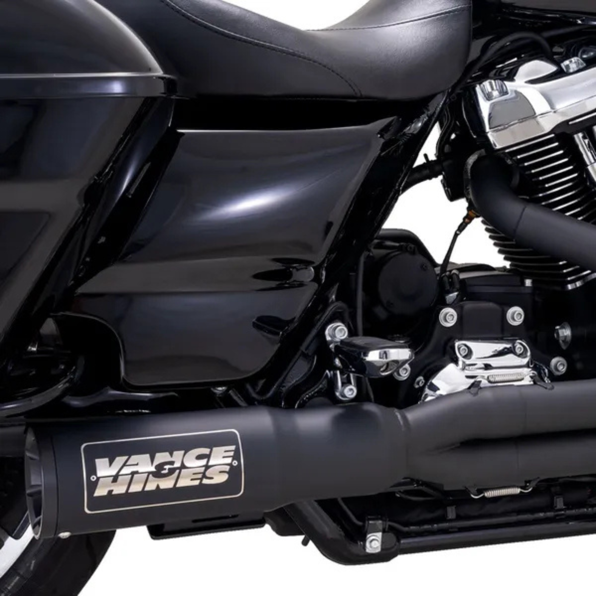 VANCE & HINES - Echappement 2 en 1 High Output PCX - Touring 17-24 - Inox Brossé ou Noir