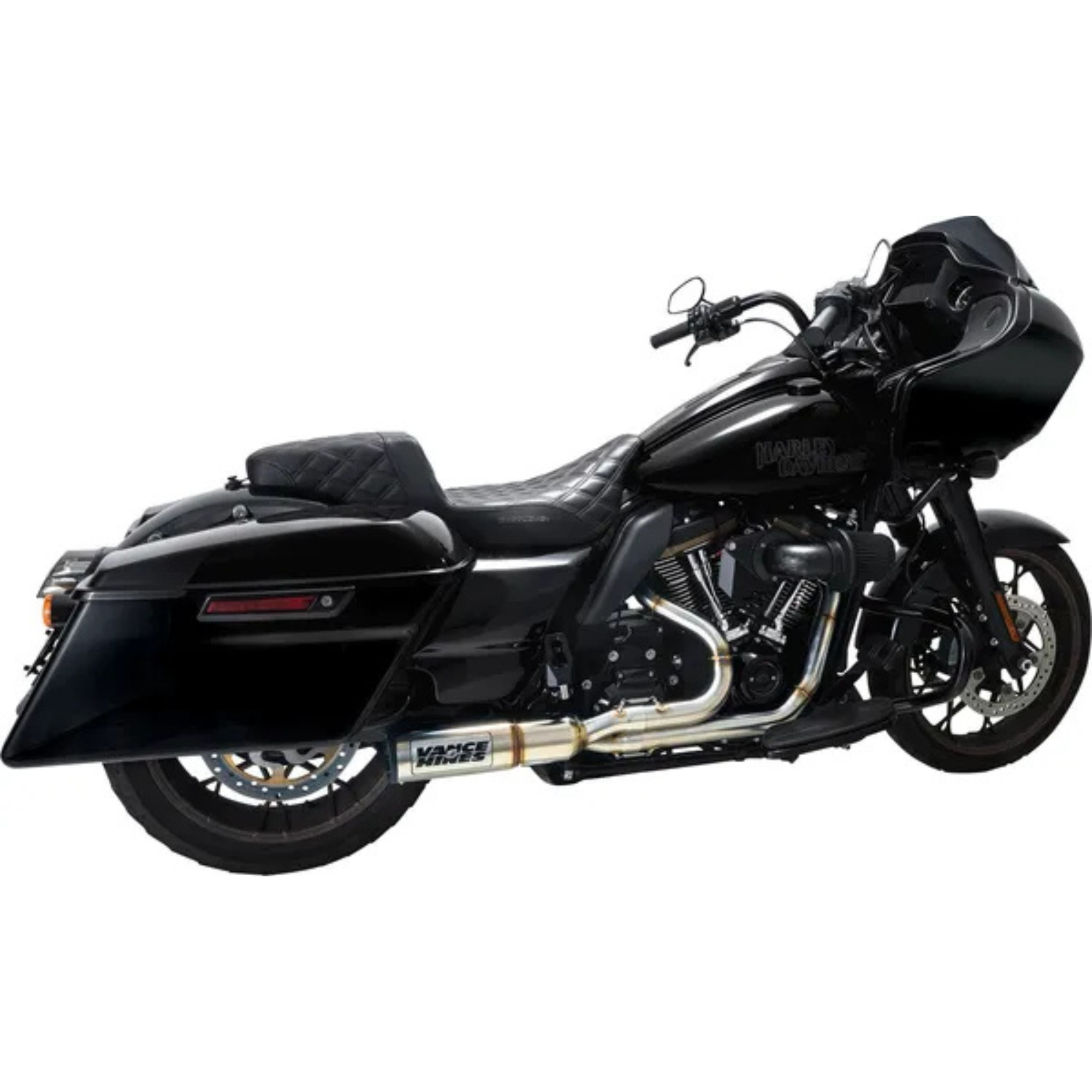 VANCE & HINES - Echappement 2 en 1 High Output RR PCX - Touring 17-24 - Inox Brossé ou Noir