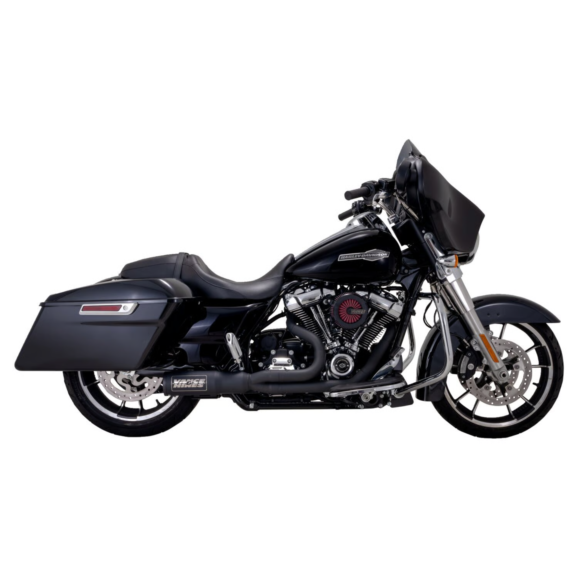 VANCE & HINES - Echappement 2 en 1 High Output RR PCX - Touring 17-24 - Inox Brossé ou Noir