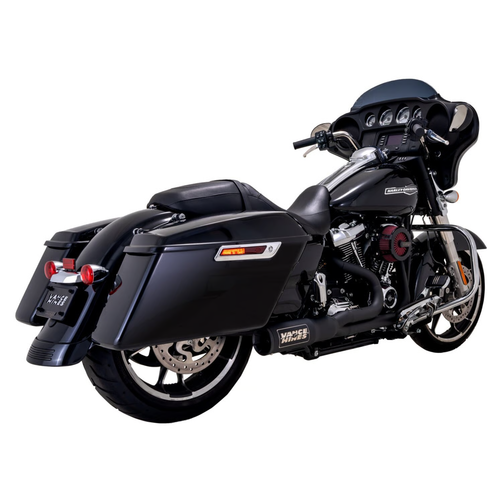 VANCE & HINES - Echappement 2 en 1 High Output RR PCX - Touring 17-24 - Inox Brossé ou Noir