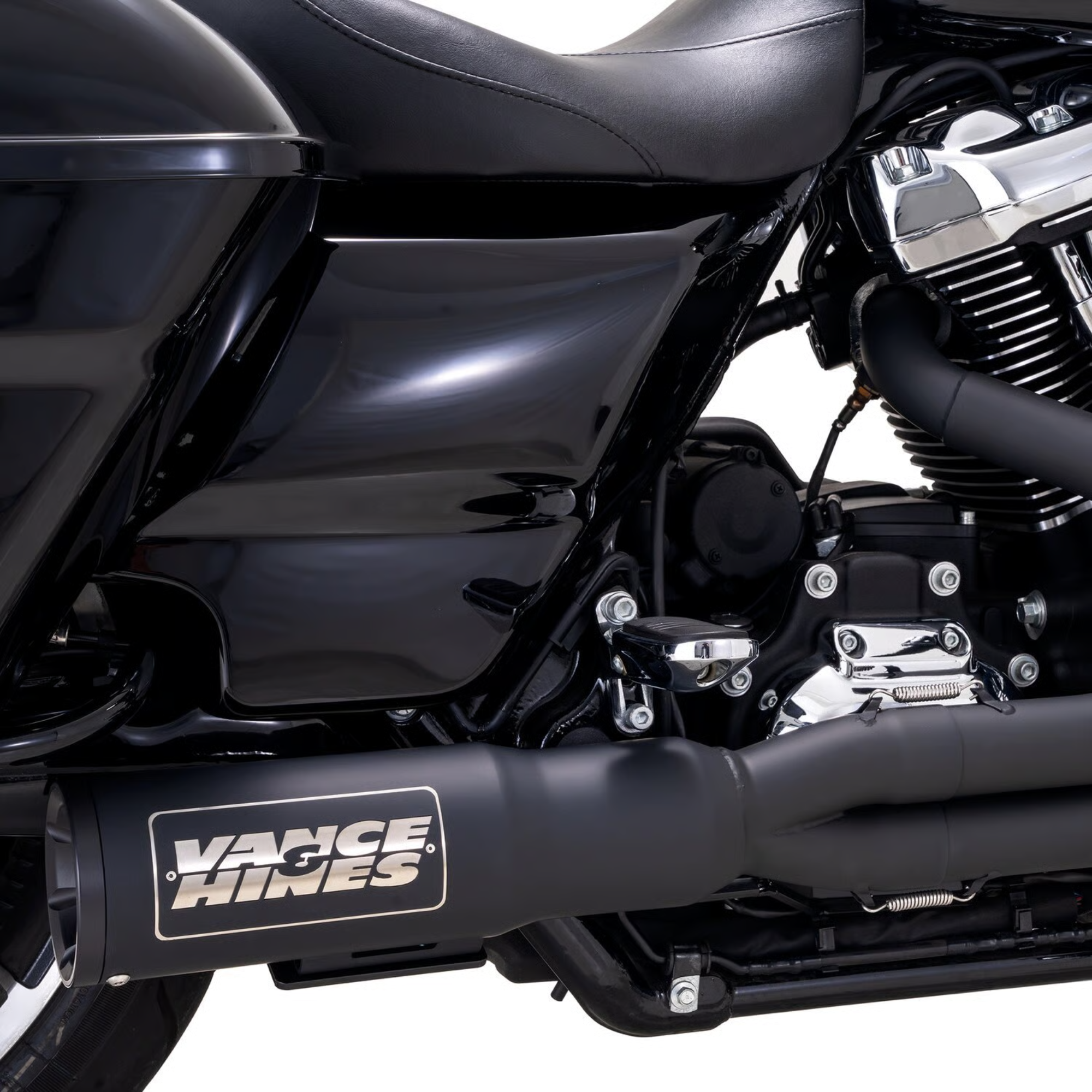 VANCE & HINES - Echappement 2 en 1 High Output RR PCX - Touring 17-24 - Inox Brossé ou Noir