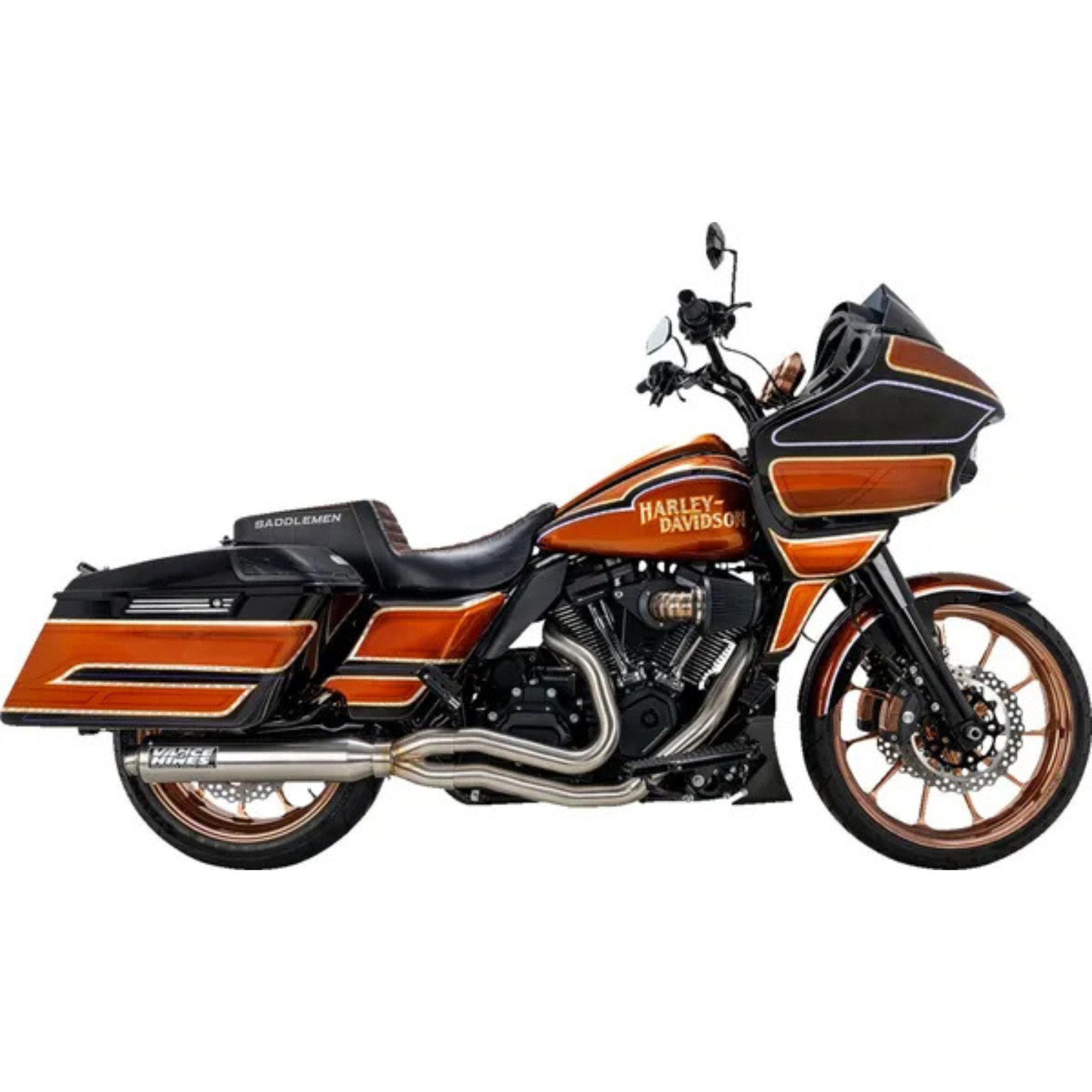 VANCE & HINES - Echappement 2 en 1 Supersport PCX - Touring M8 17+ - Inox Brossé