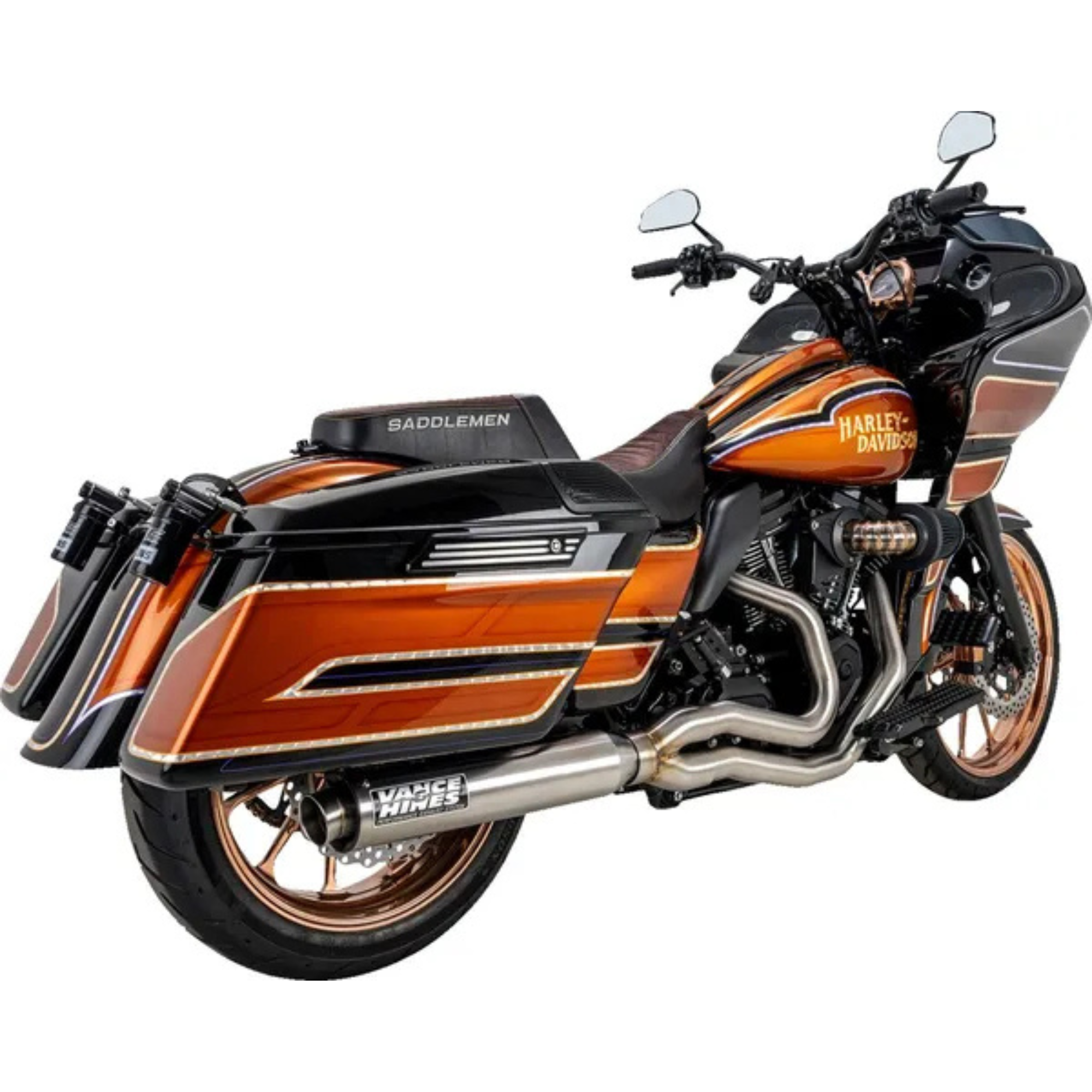 VANCE & HINES - Echappement 2 en 1 Supersport PCX - Touring M8 17+ - Inox Brossé