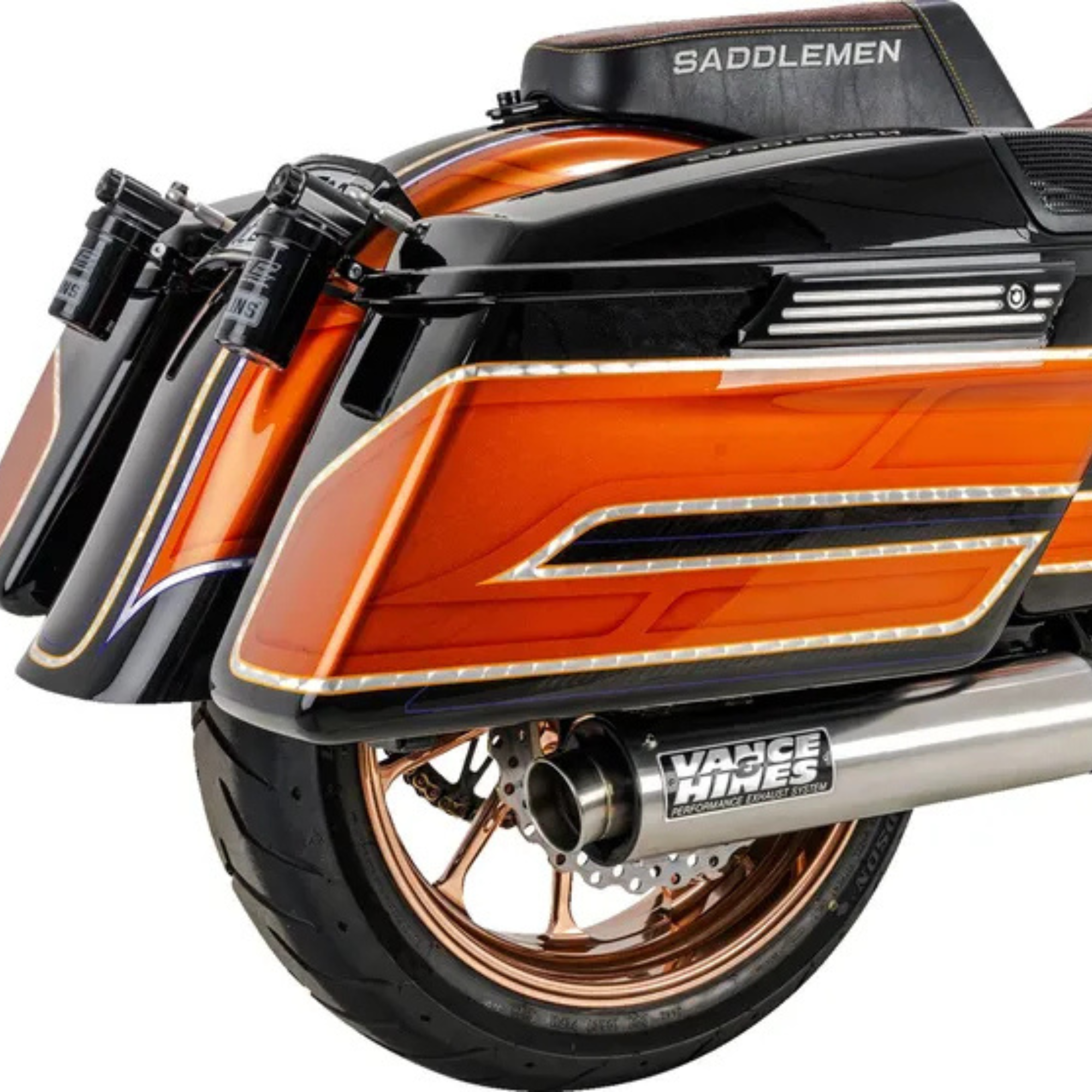 VANCE & HINES - Echappement 2 en 1 Supersport PCX - Touring M8 17+ - Inox Brossé